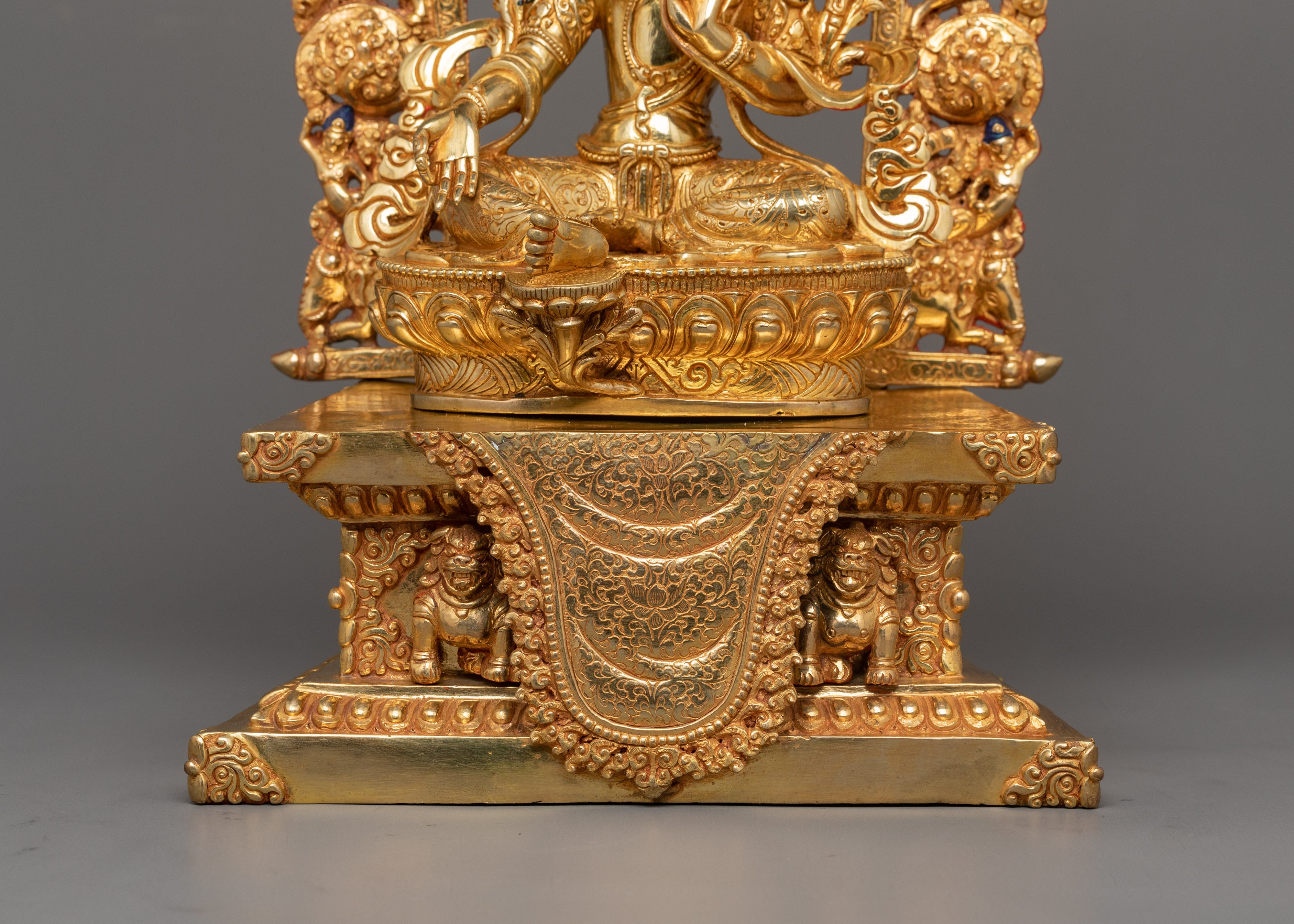 Traditional Protector Green Tara Goddess Statue | Symbolizing Protection and Compassion