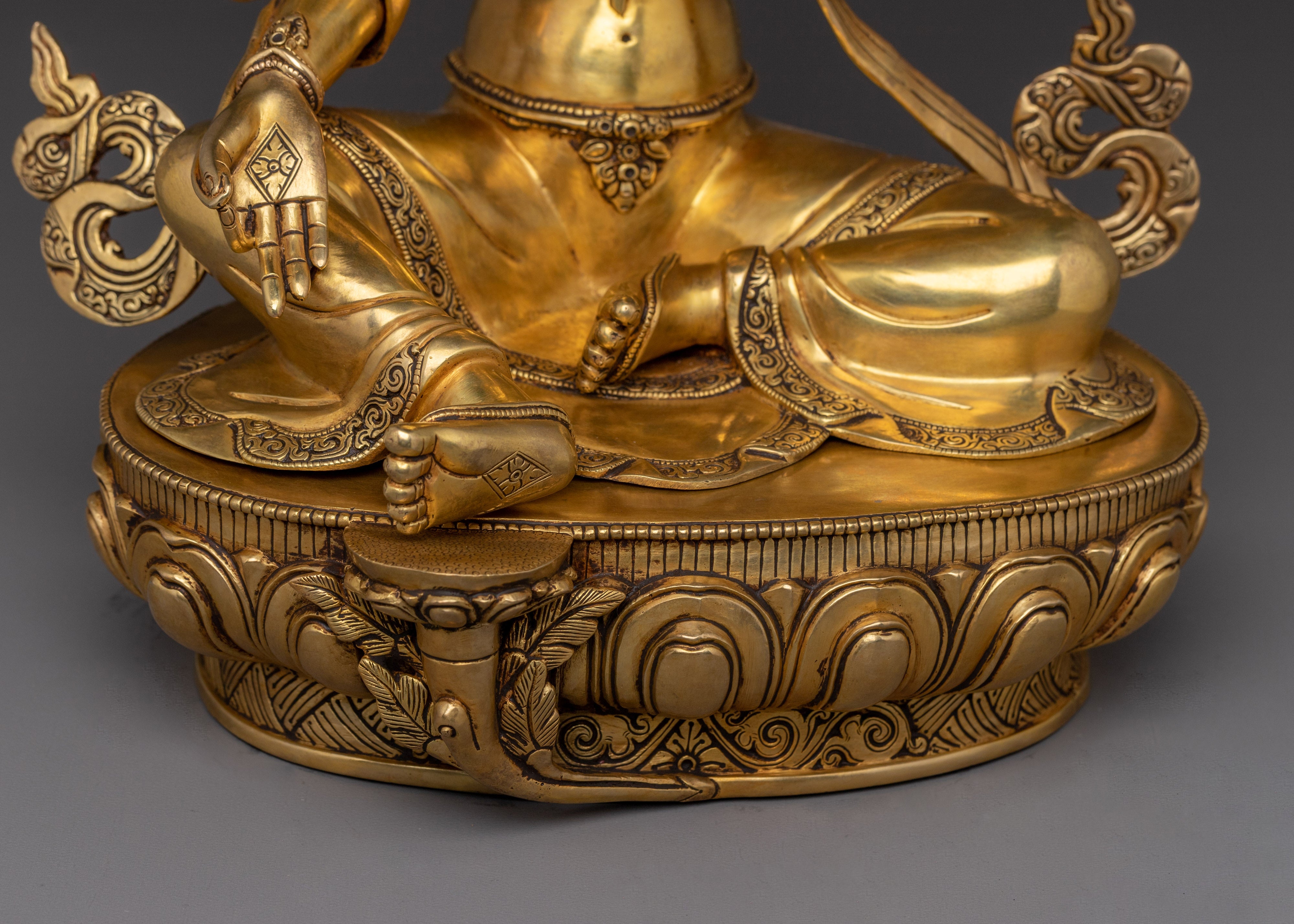 Compassionate Deity Green Tara Sculpture | Enlightened Protector Deity