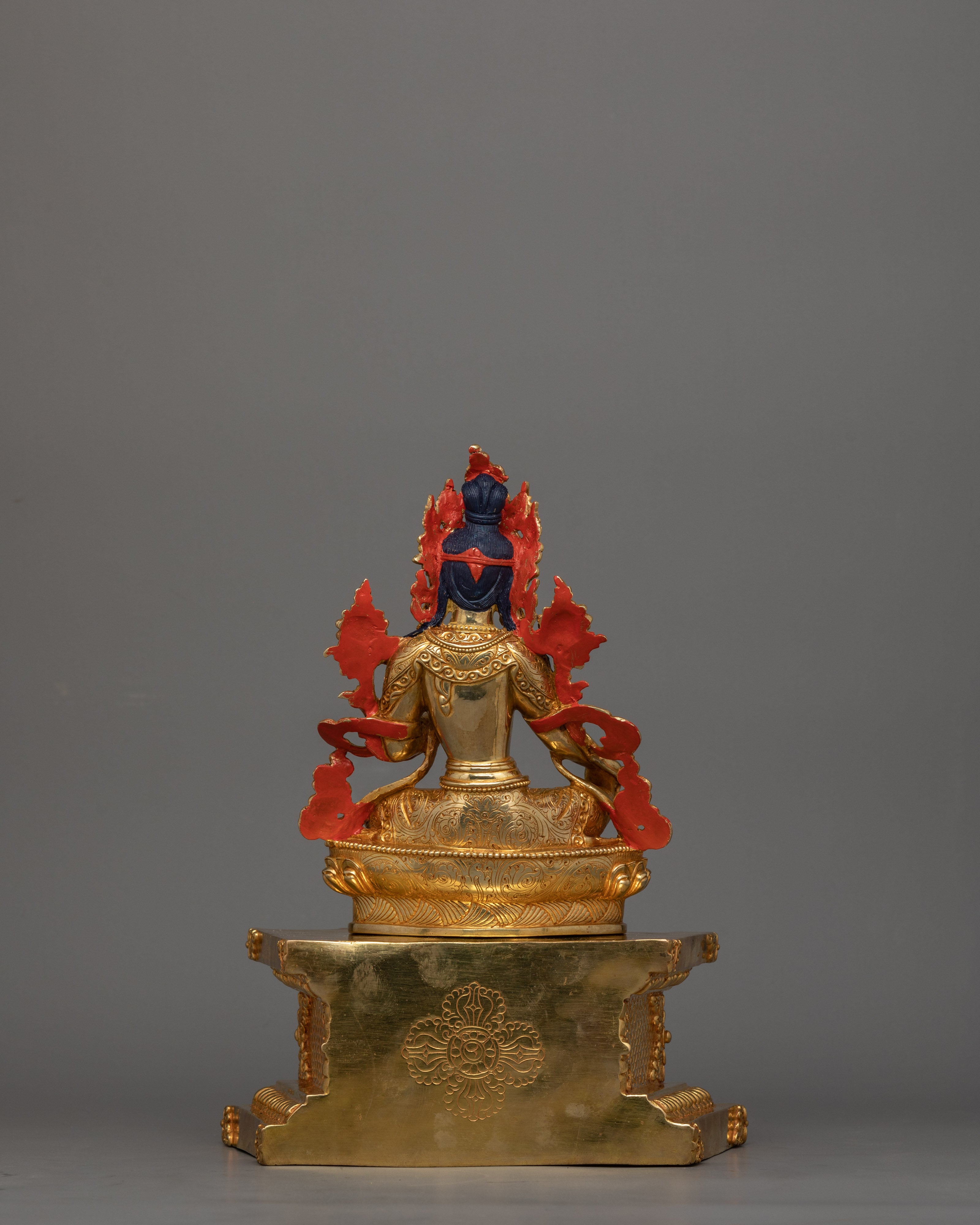 Traditional Protector Green Tara Goddess Statue | Symbolizing Protection and Compassion