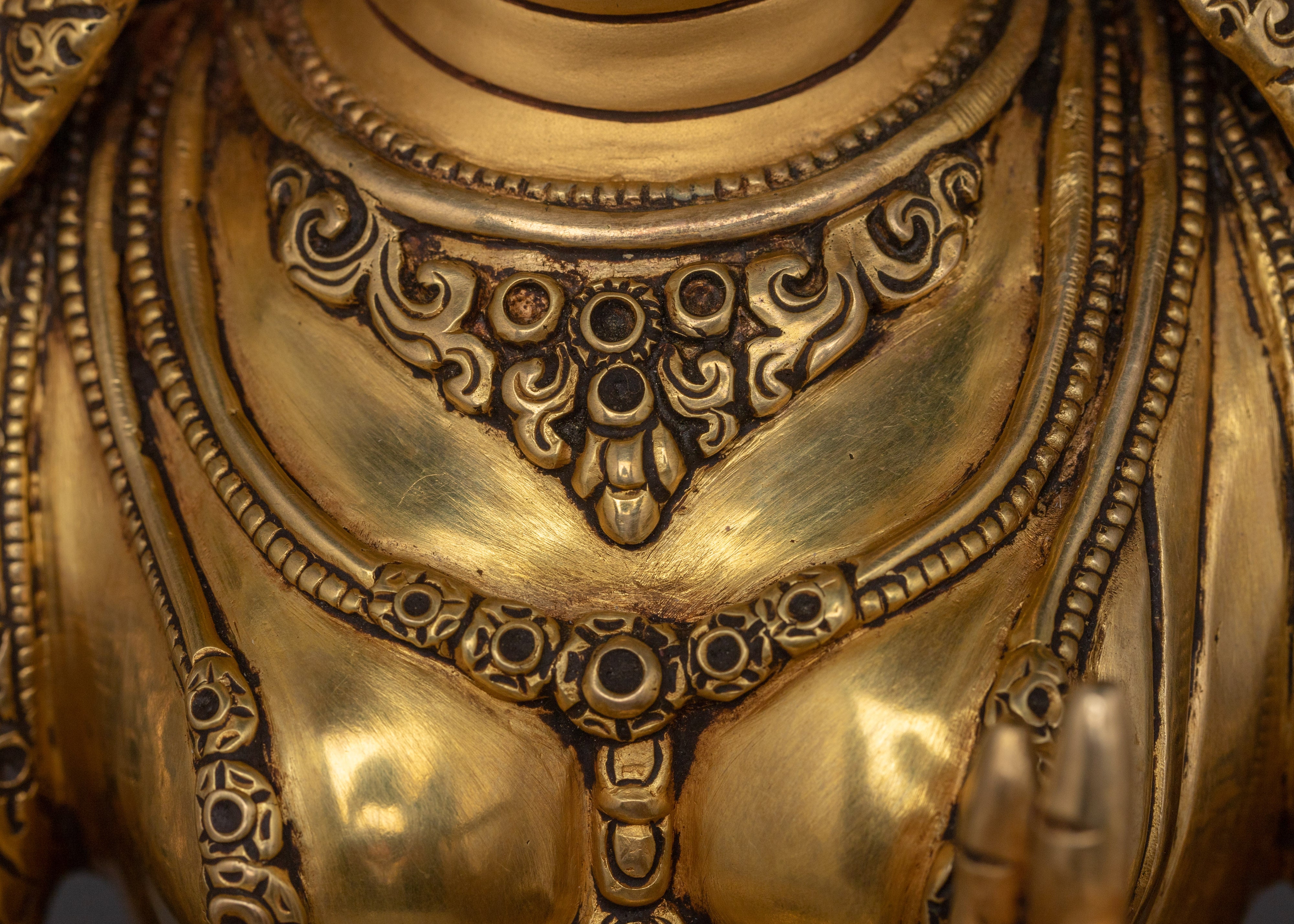 Compassionate Deity Green Tara Sculpture | Enlightened Protector Deity