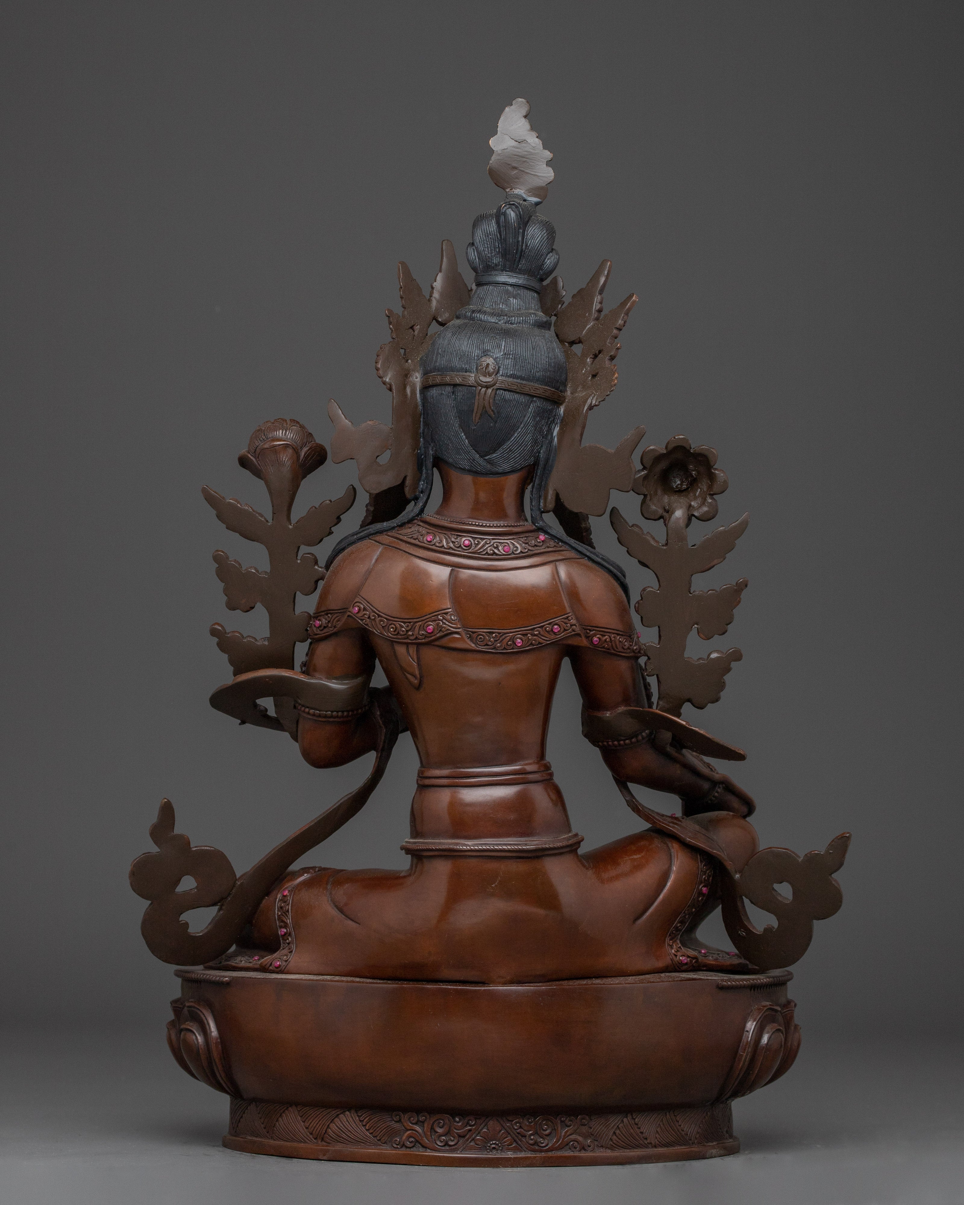 Green Tara The Guardian of Buddhist Teachings | Tibetan Sculpture