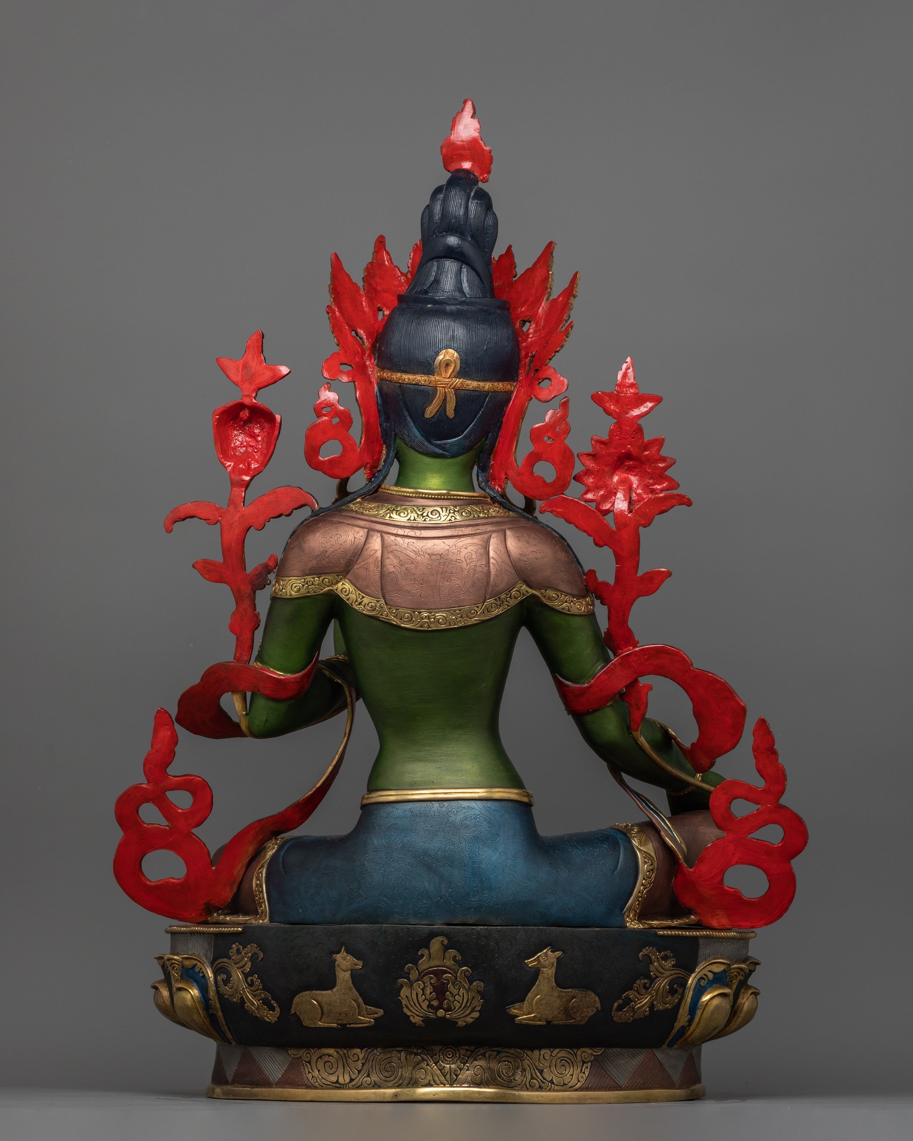 Healing Buddhist Deity Green Tara Figurine | The Compassionate Protector