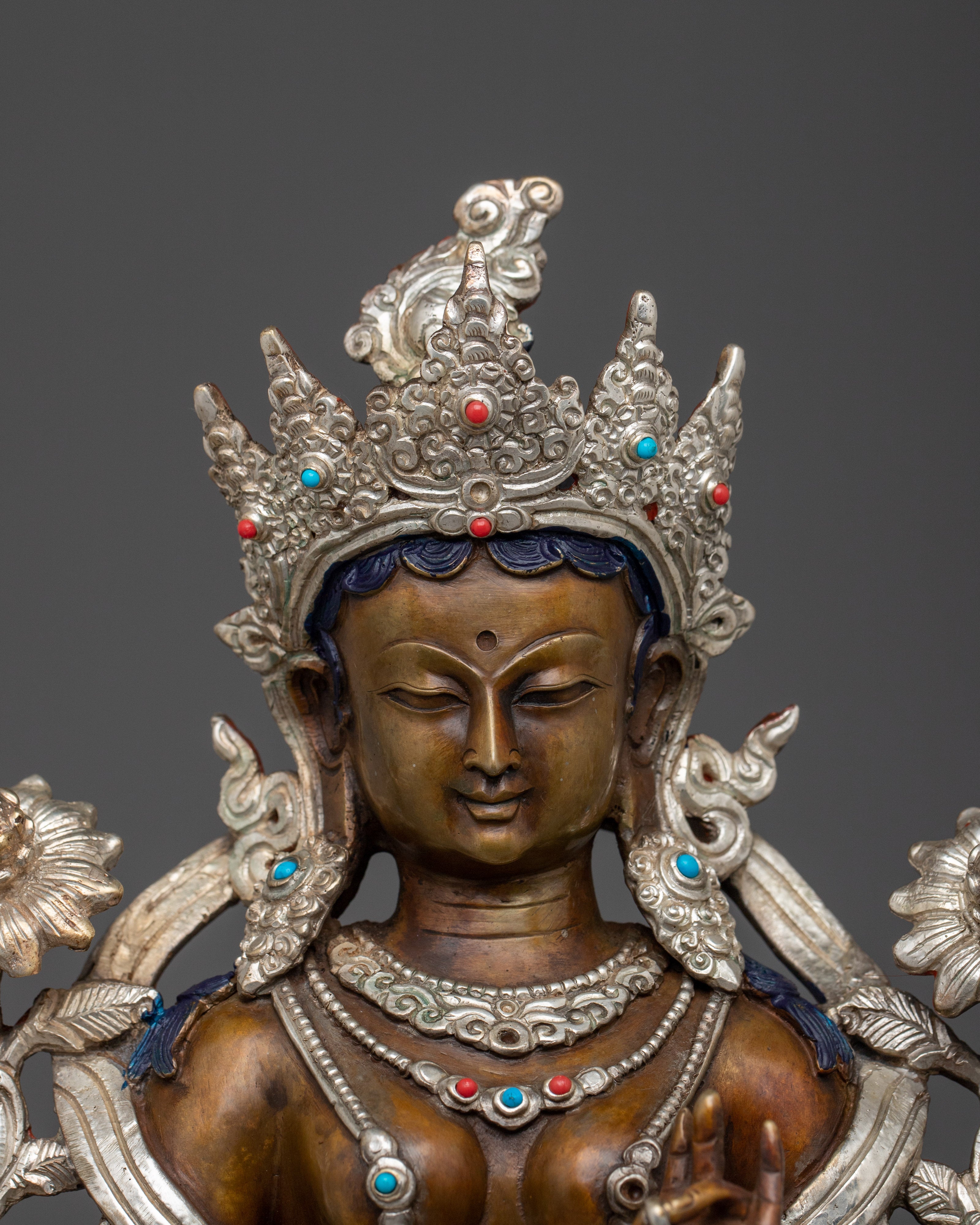 Vajrayana Buddhism Statue of Green Tara | Compassionate Goddess of Enlightenment
