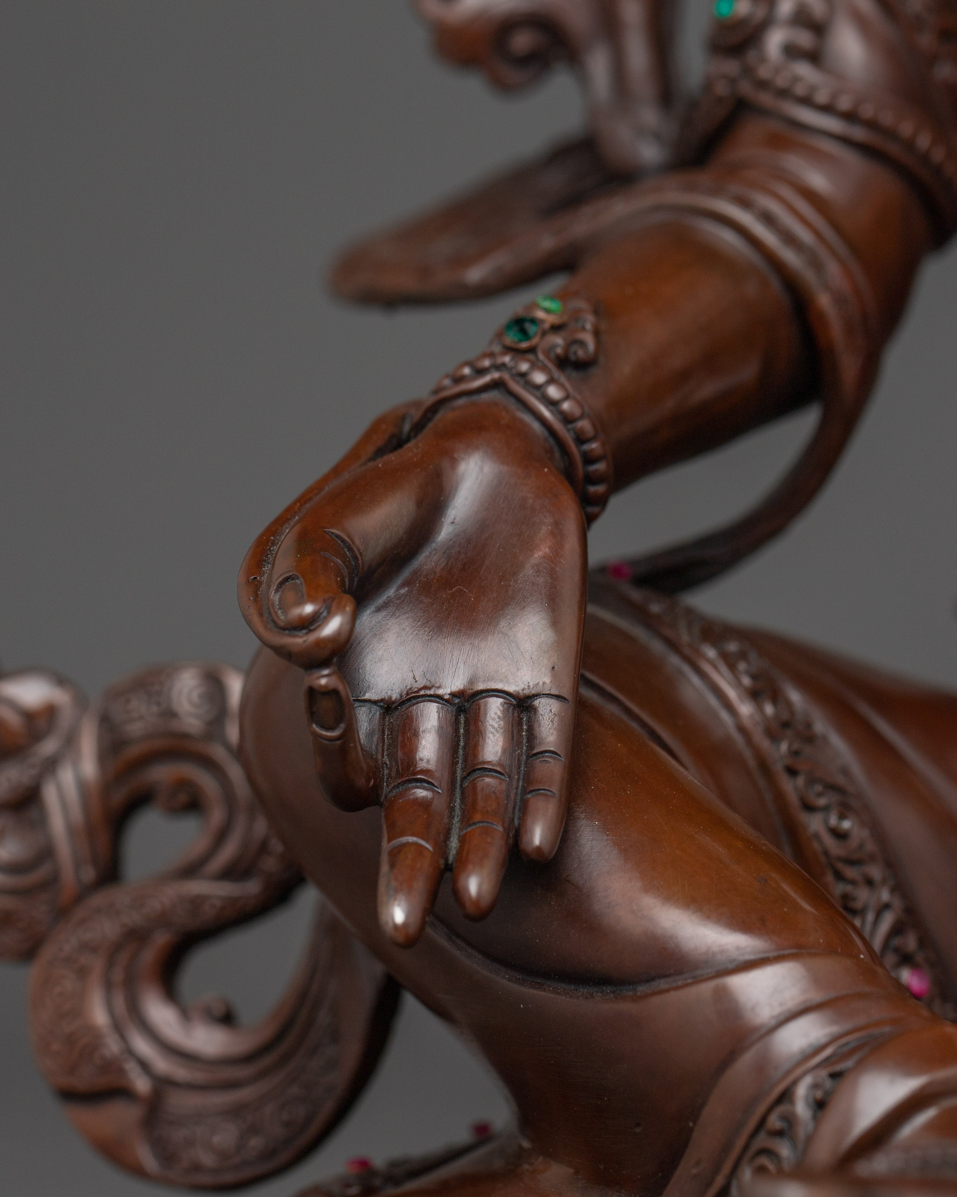 Green Tara The Guardian of Buddhist Teachings | Tibetan Sculpture