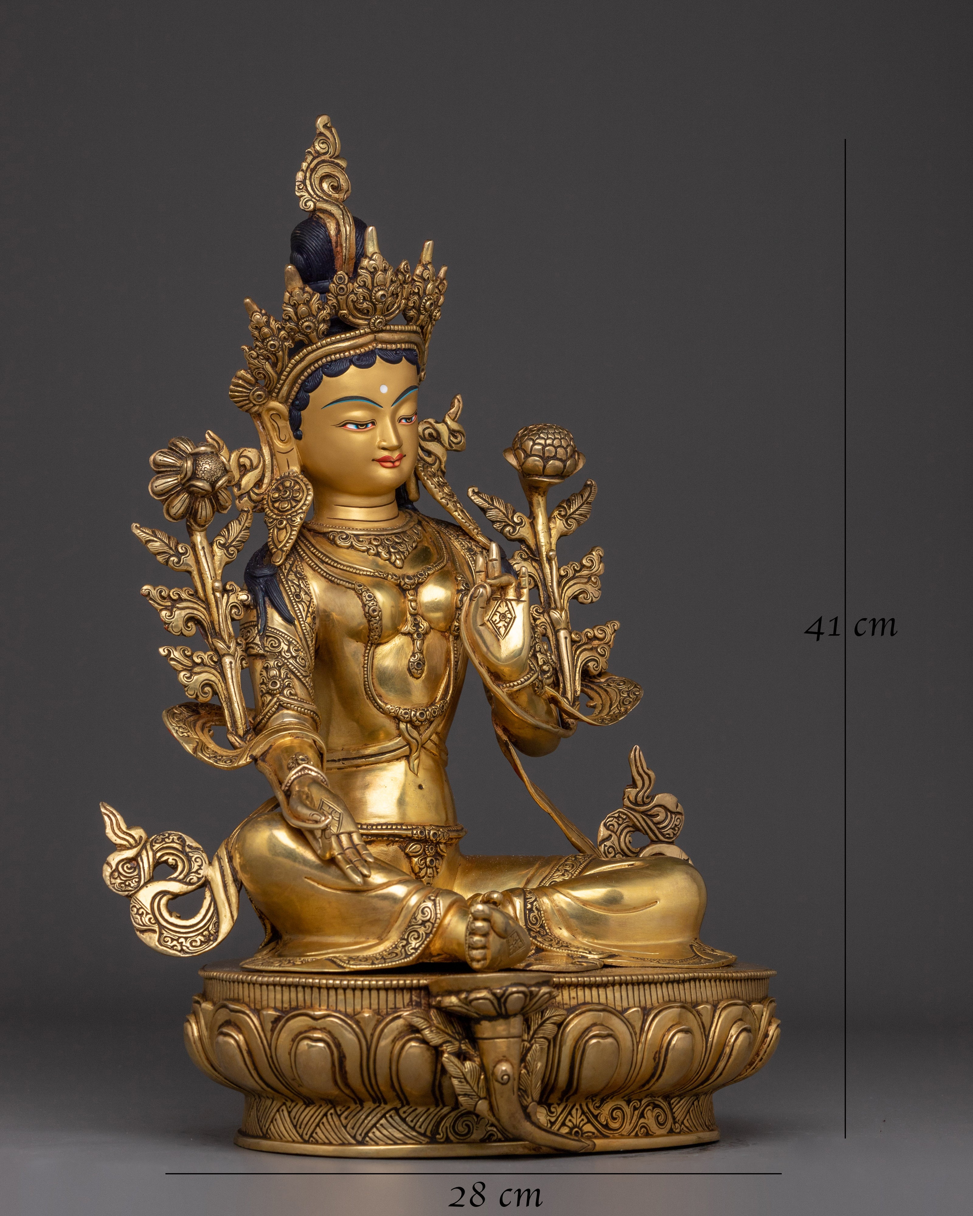 compassionate-deity-green-tara-sculpture
