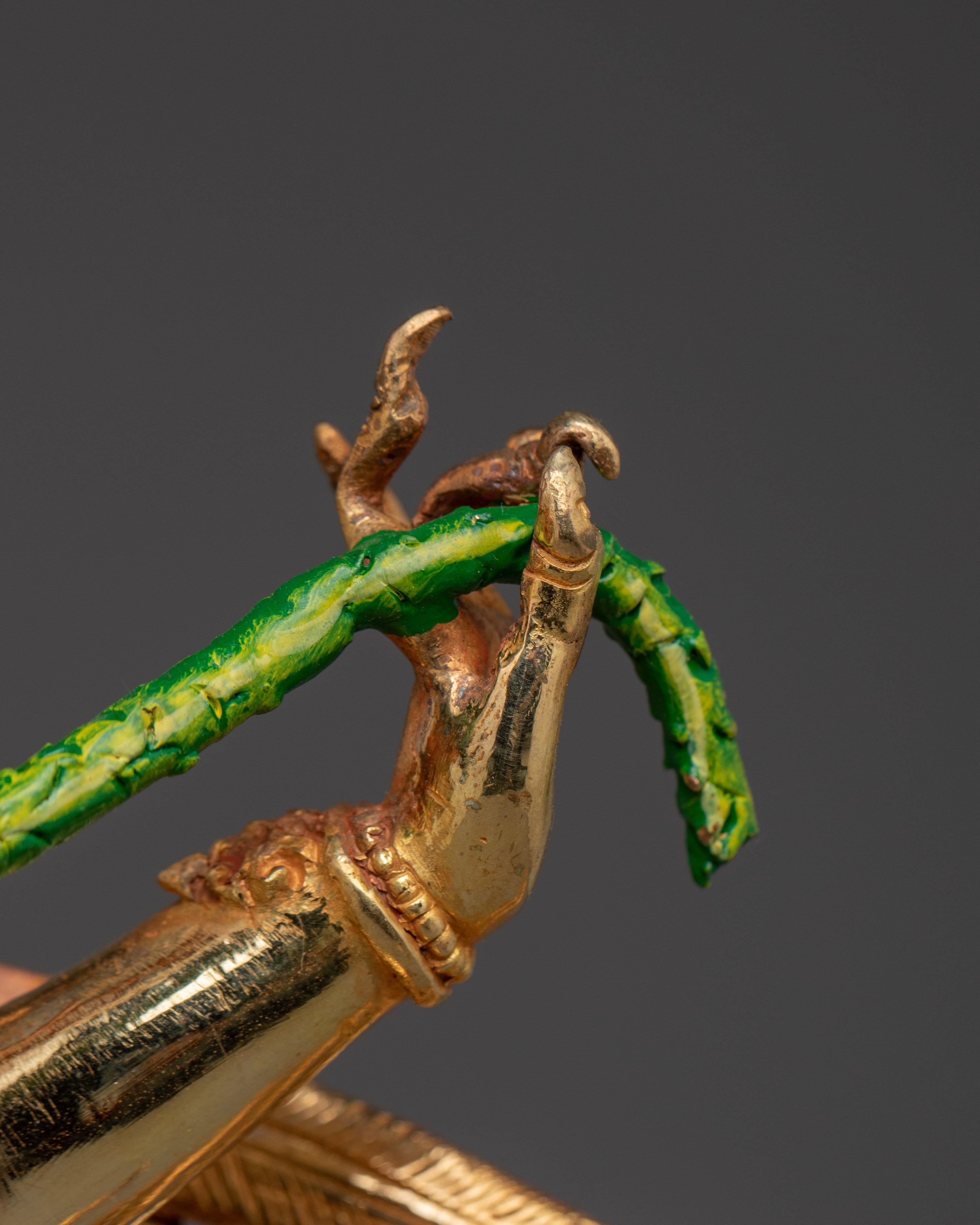 Garuda statue with flaming aureole | Spiritual Buddhist Art for Protection and Power