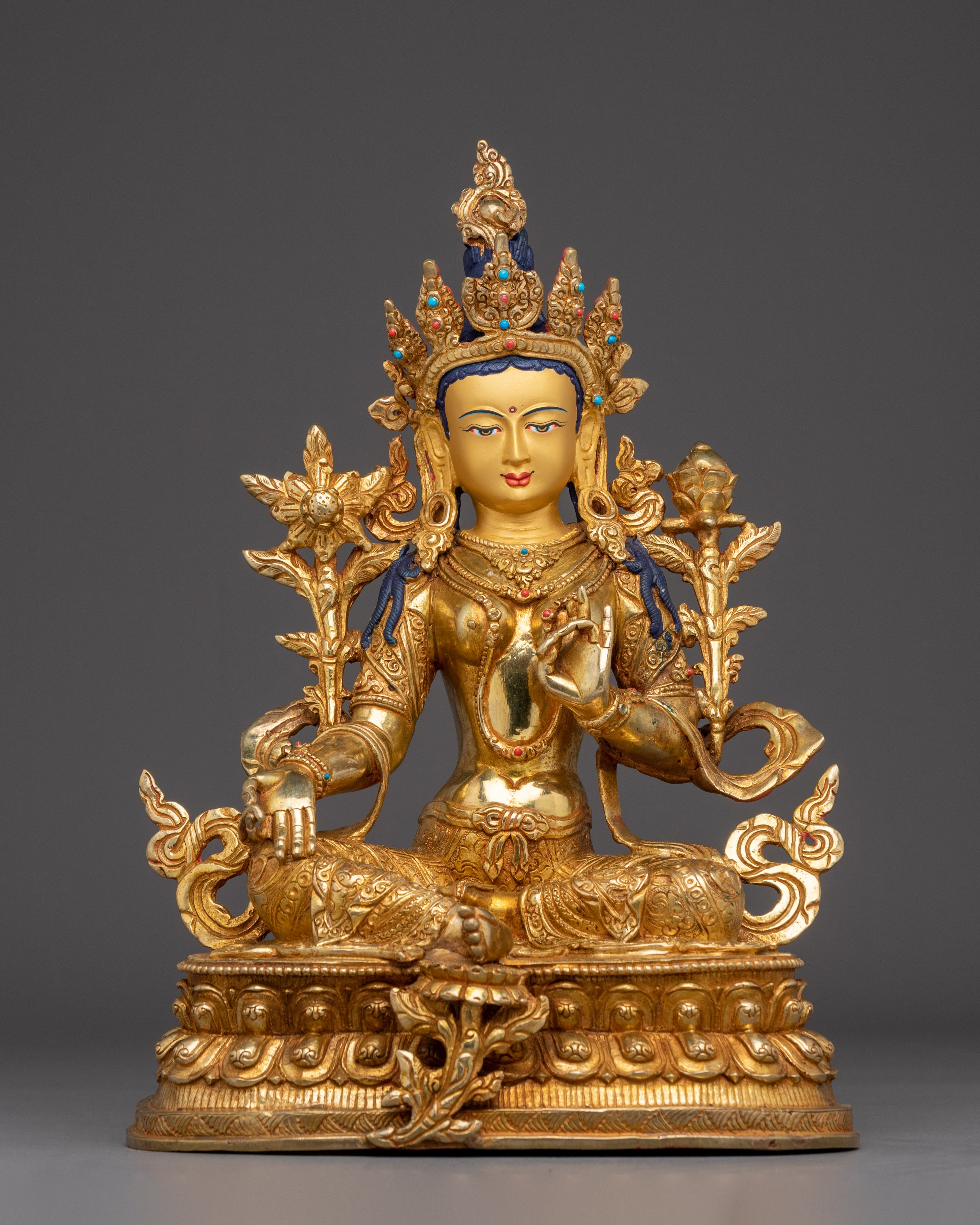 Green Tara Divine Feminine Protector Statue