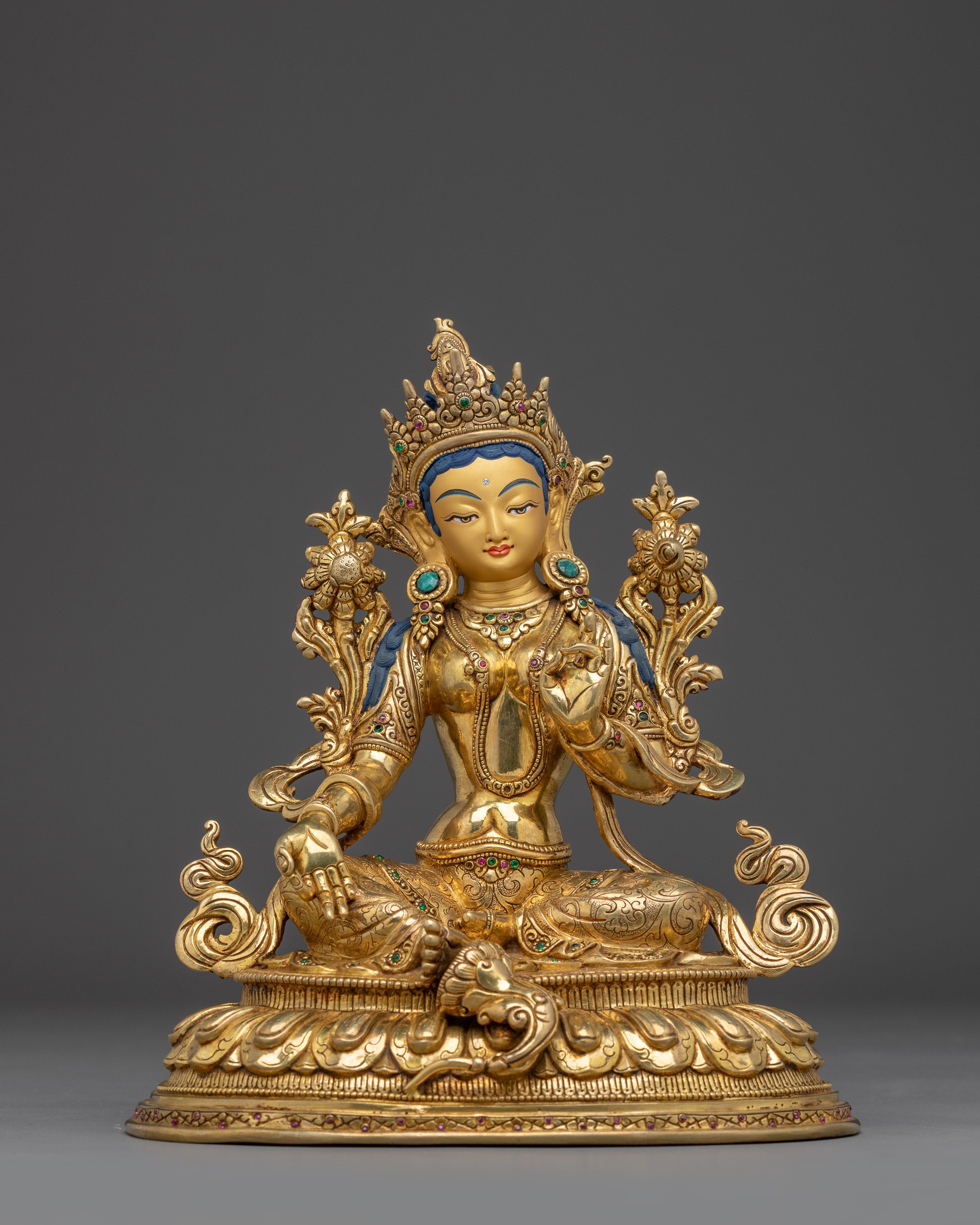 Radiant Statue of Bodhisattva Green Tara