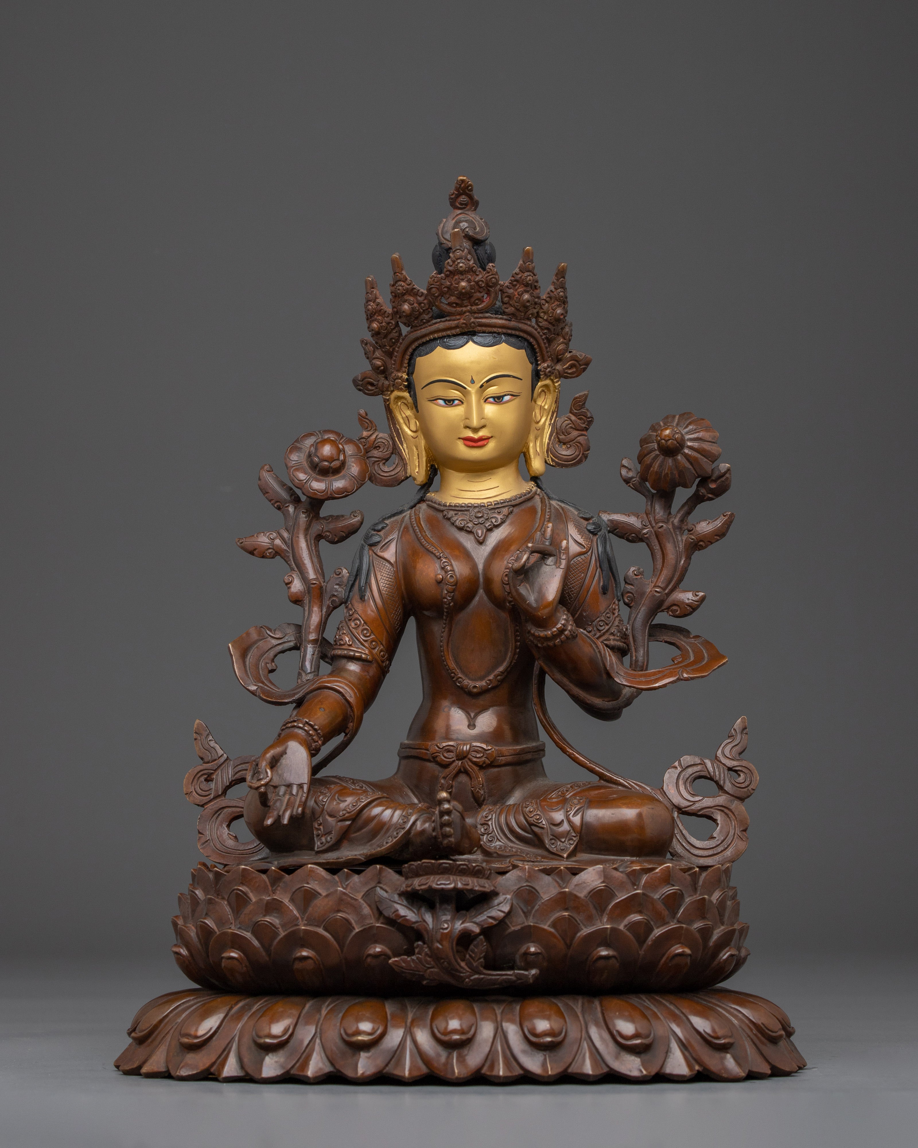 Female Enlightenment Deity Green Tara Art