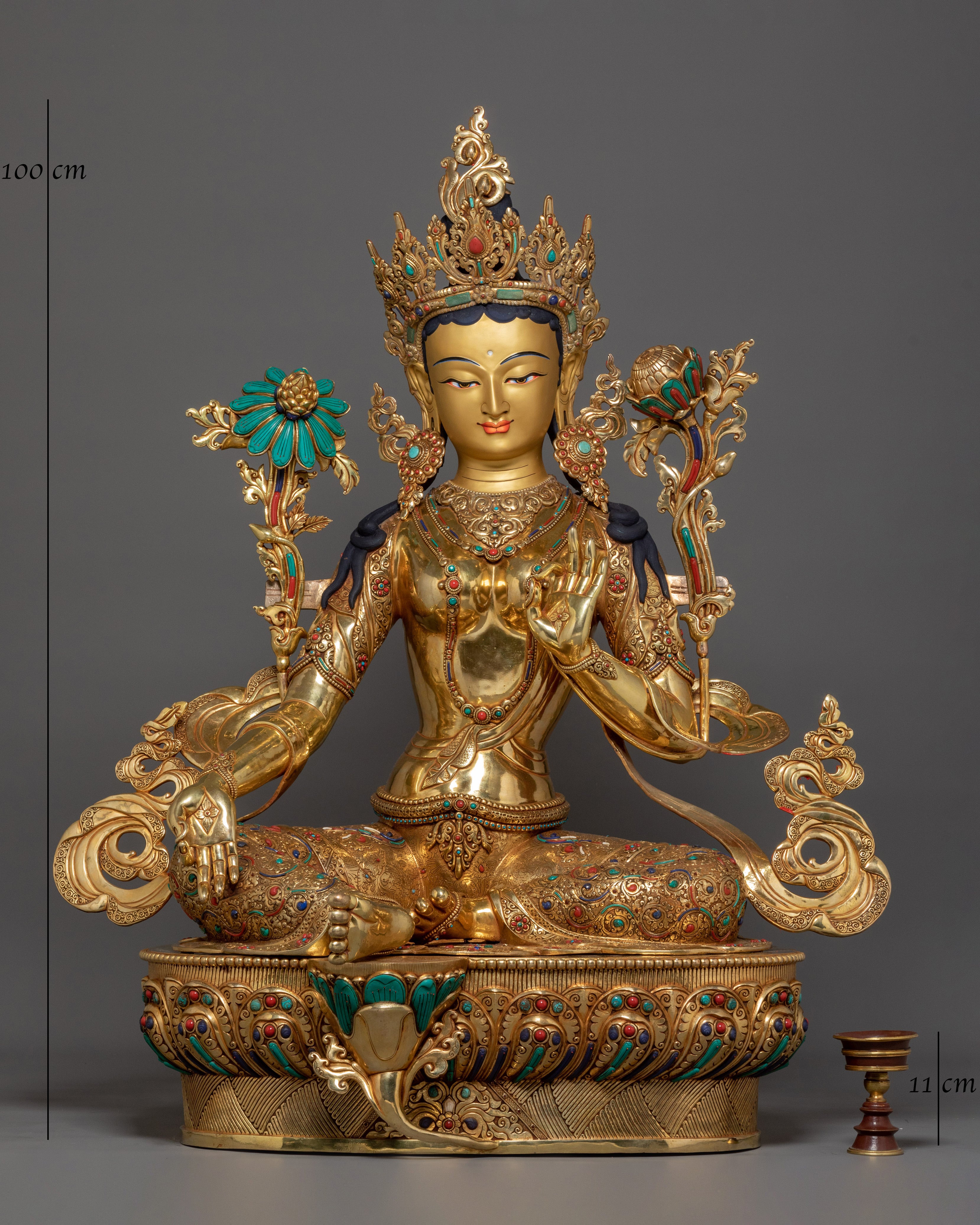 Dharma Buddha Green Tara Statue | Mother of Compassion