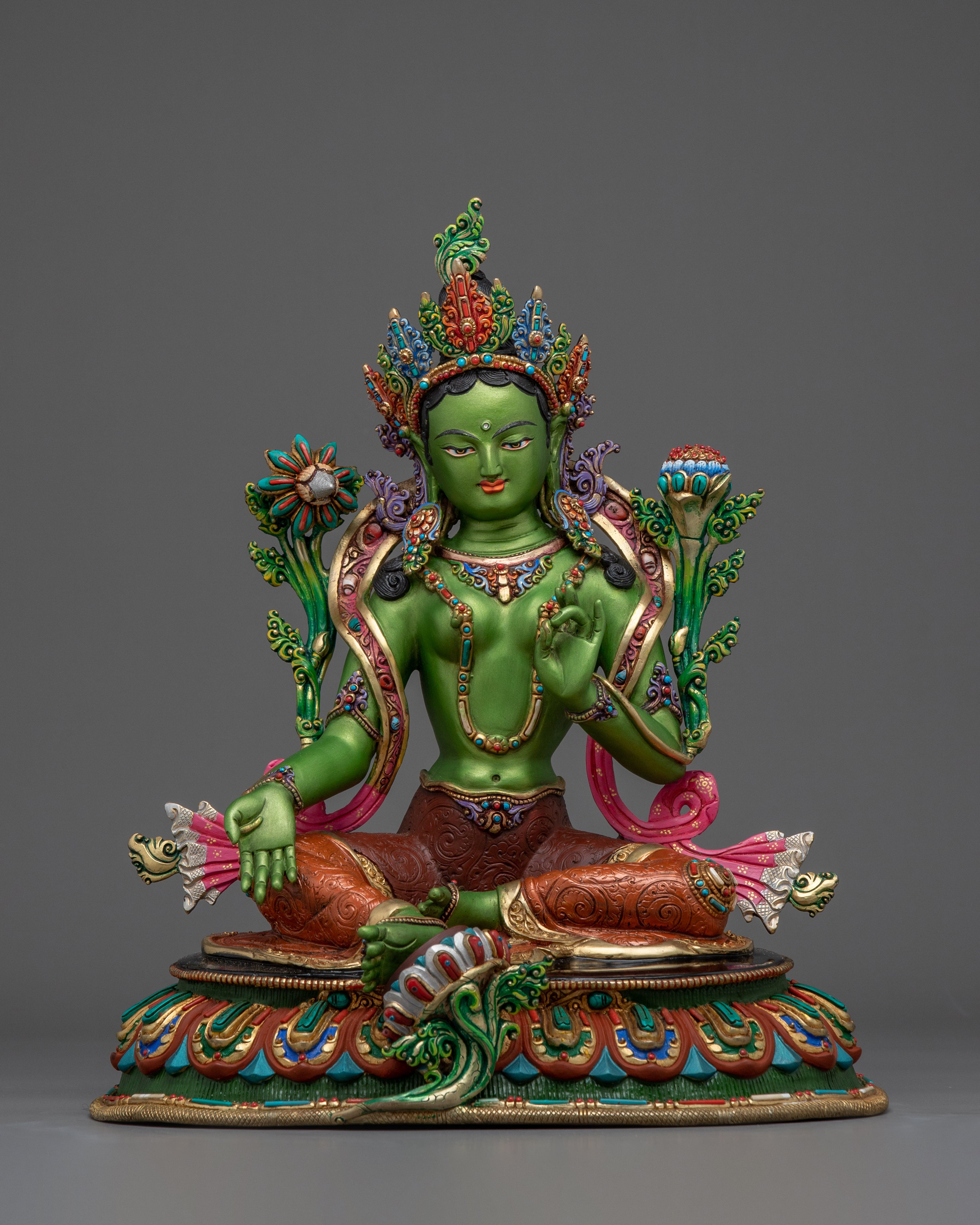 Handmade Green Tara Art