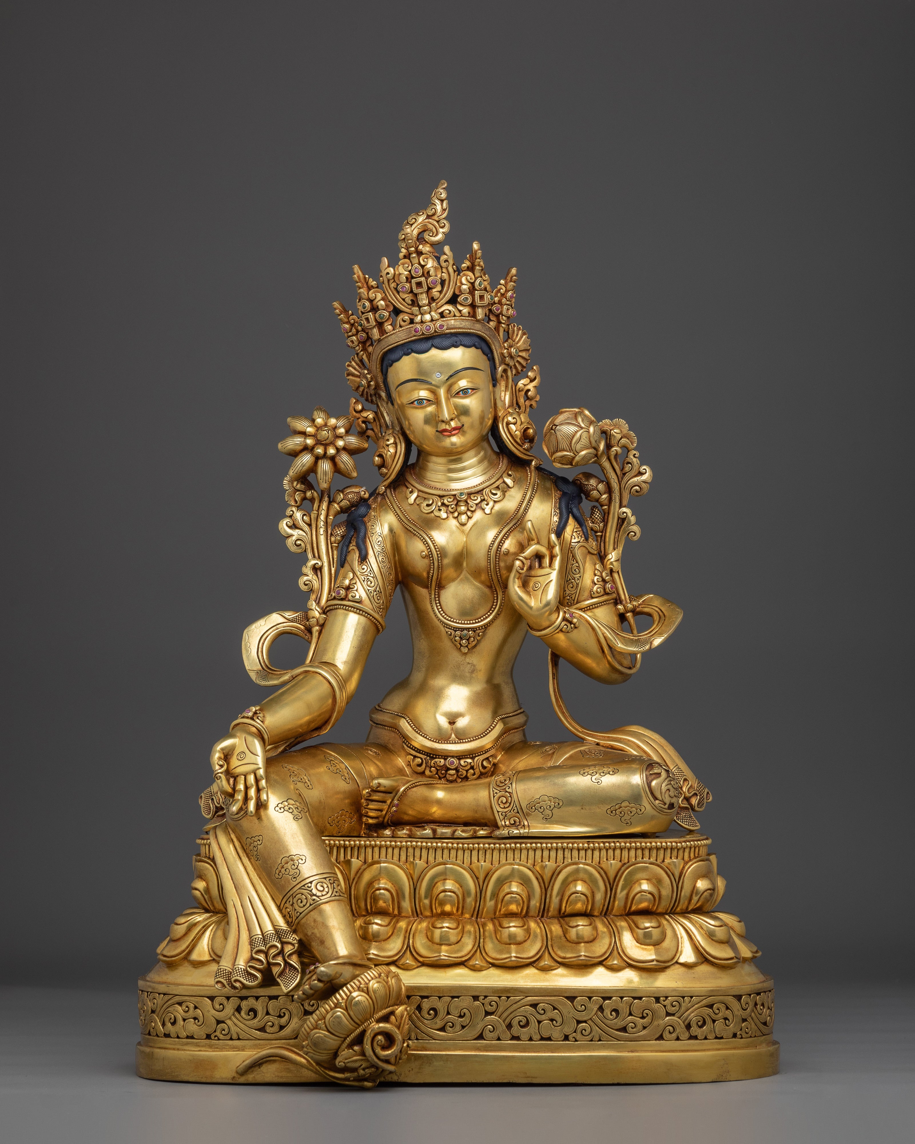 Green Tara Statue Goddess of Compassion