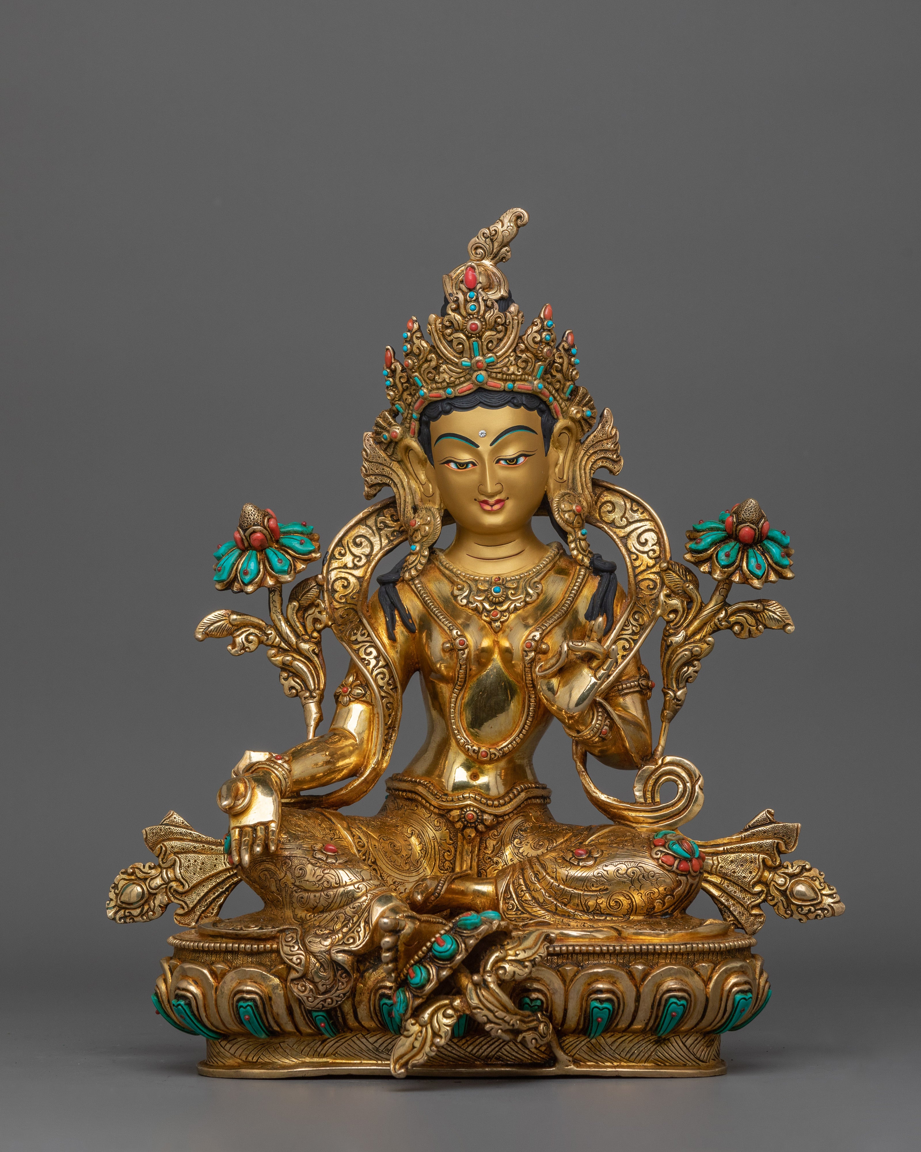 tibetan-statue-of-green-tara