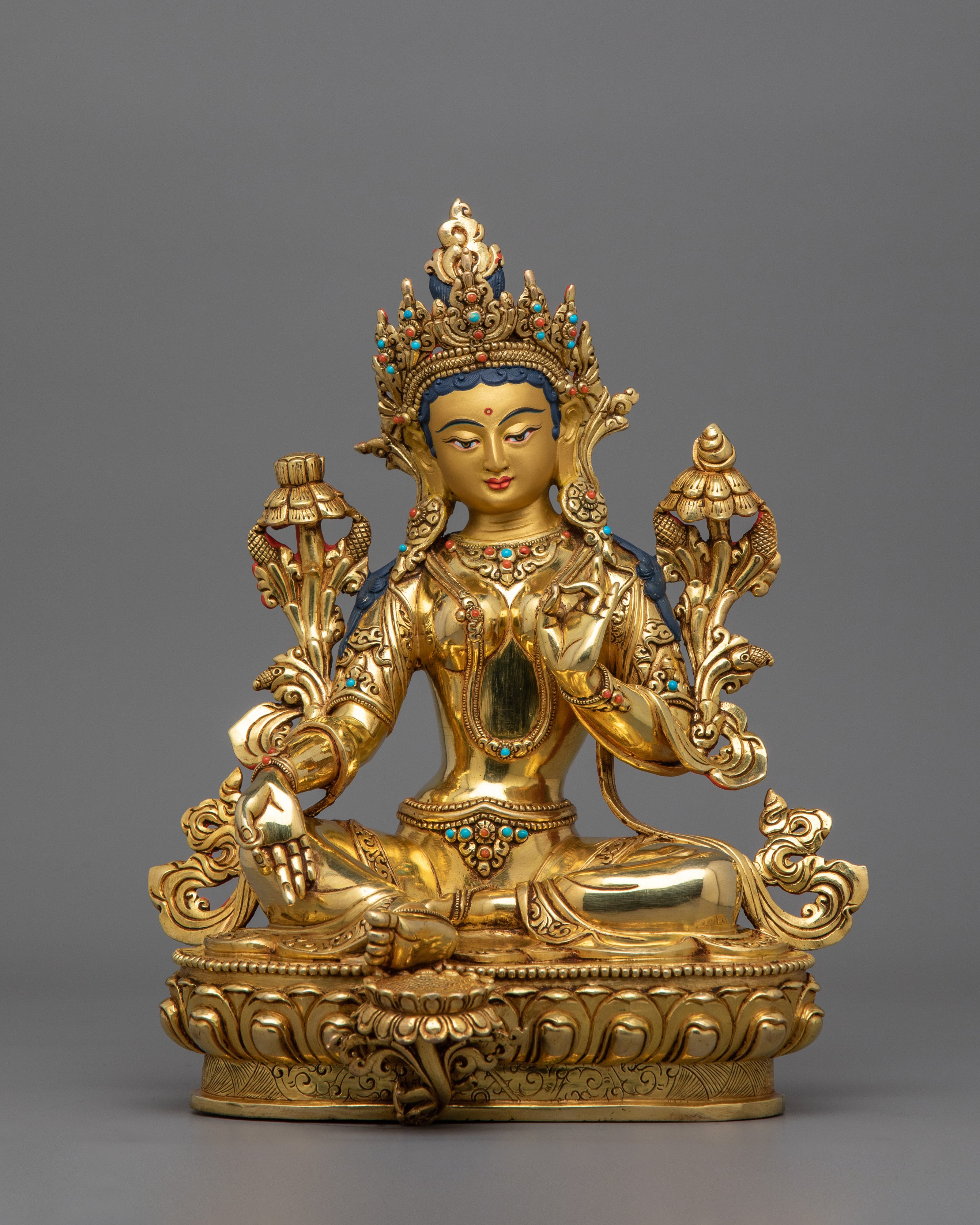 Buddhist Green Tara Enlightened Goddess