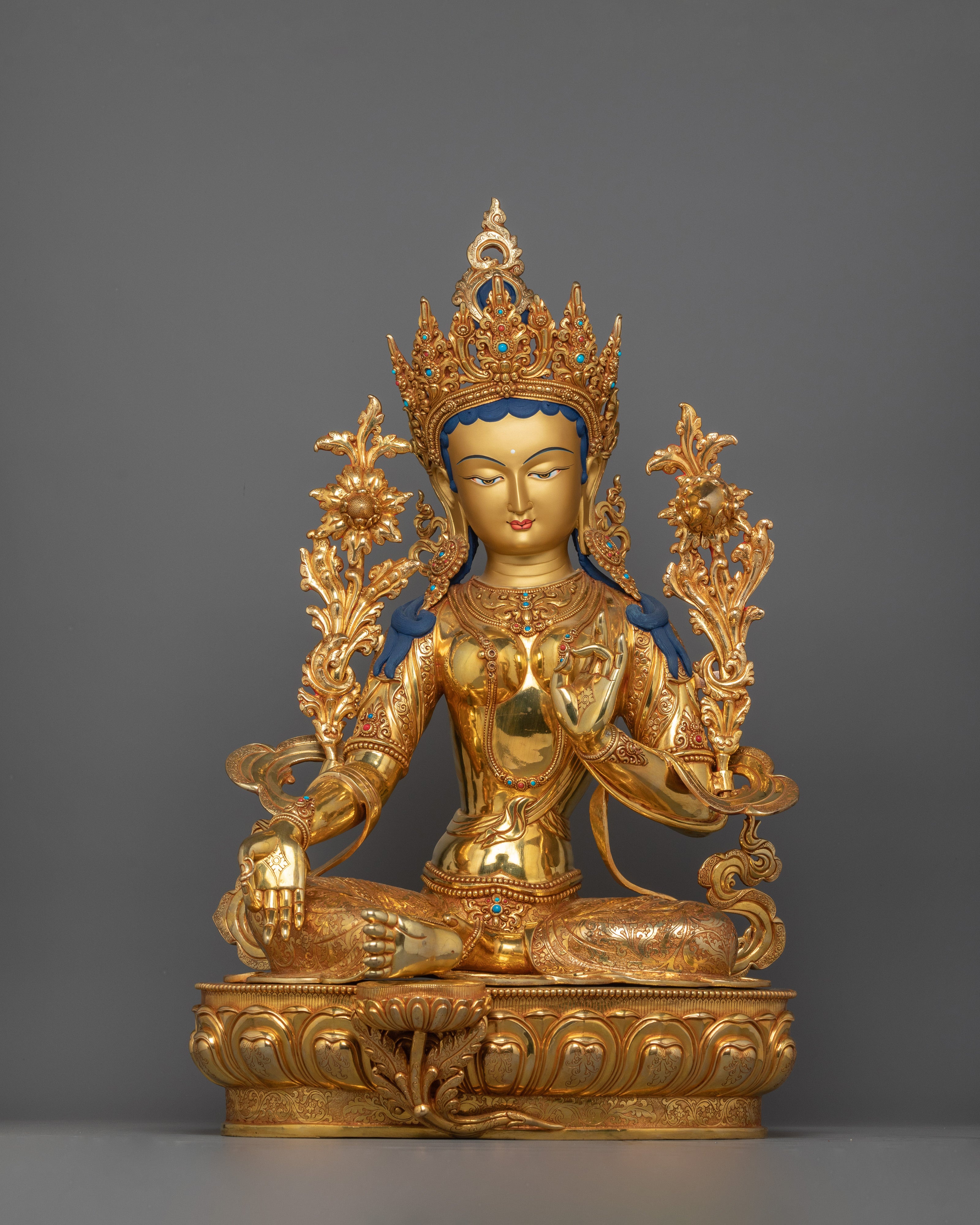 the-enlightened-green-tara-statue
