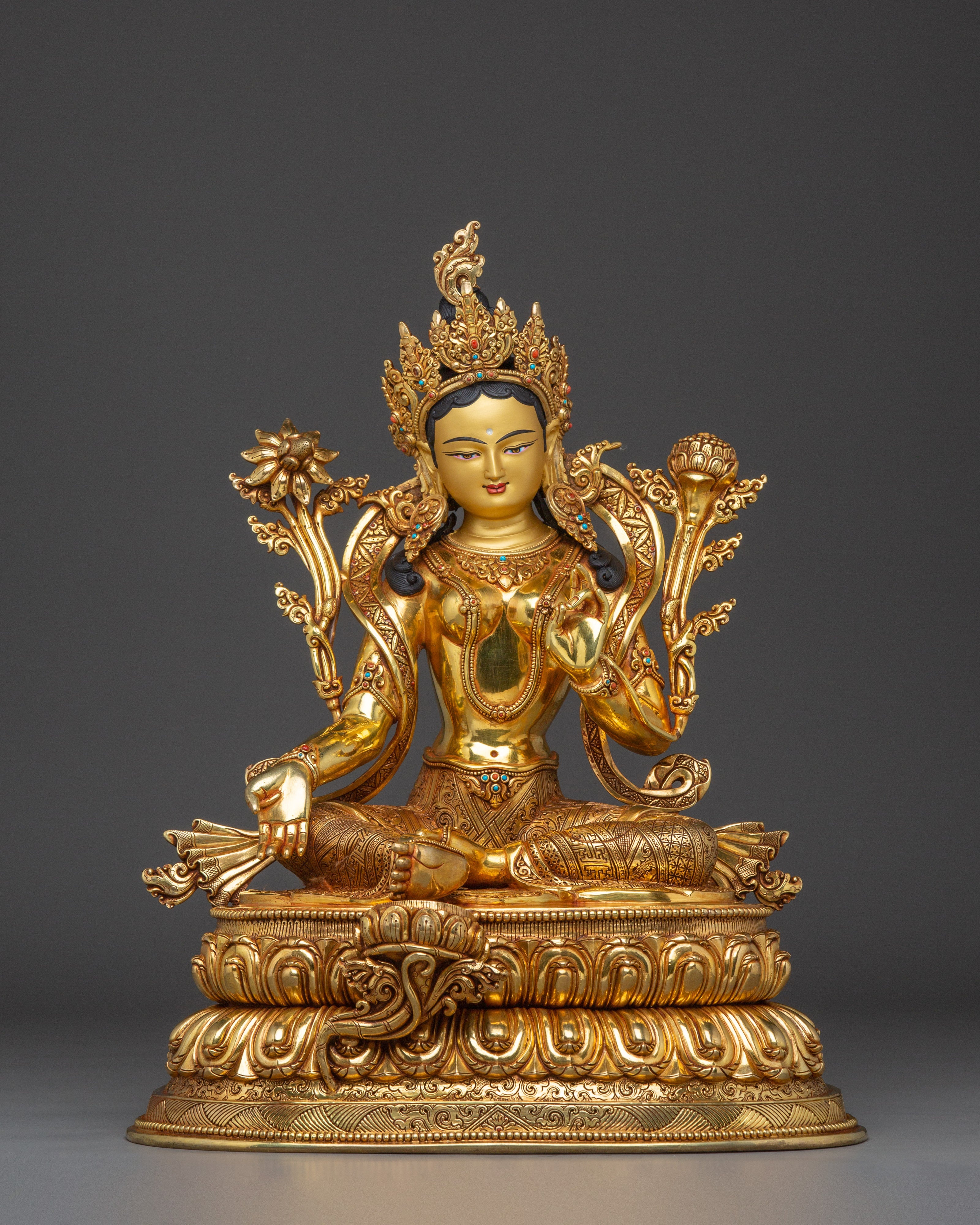 peaceful-shyama-tara-statue