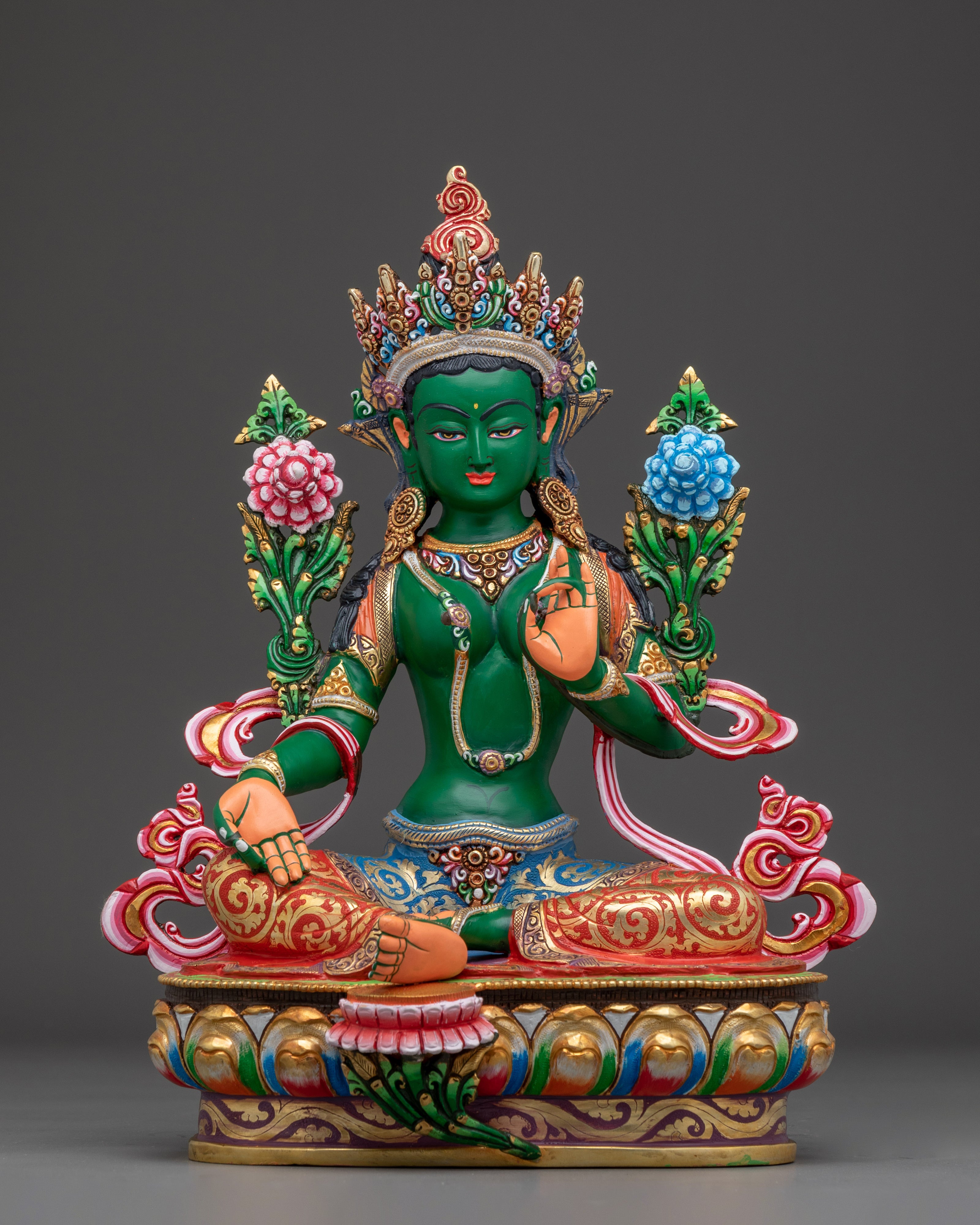 green-tara-tibetan-sculpture