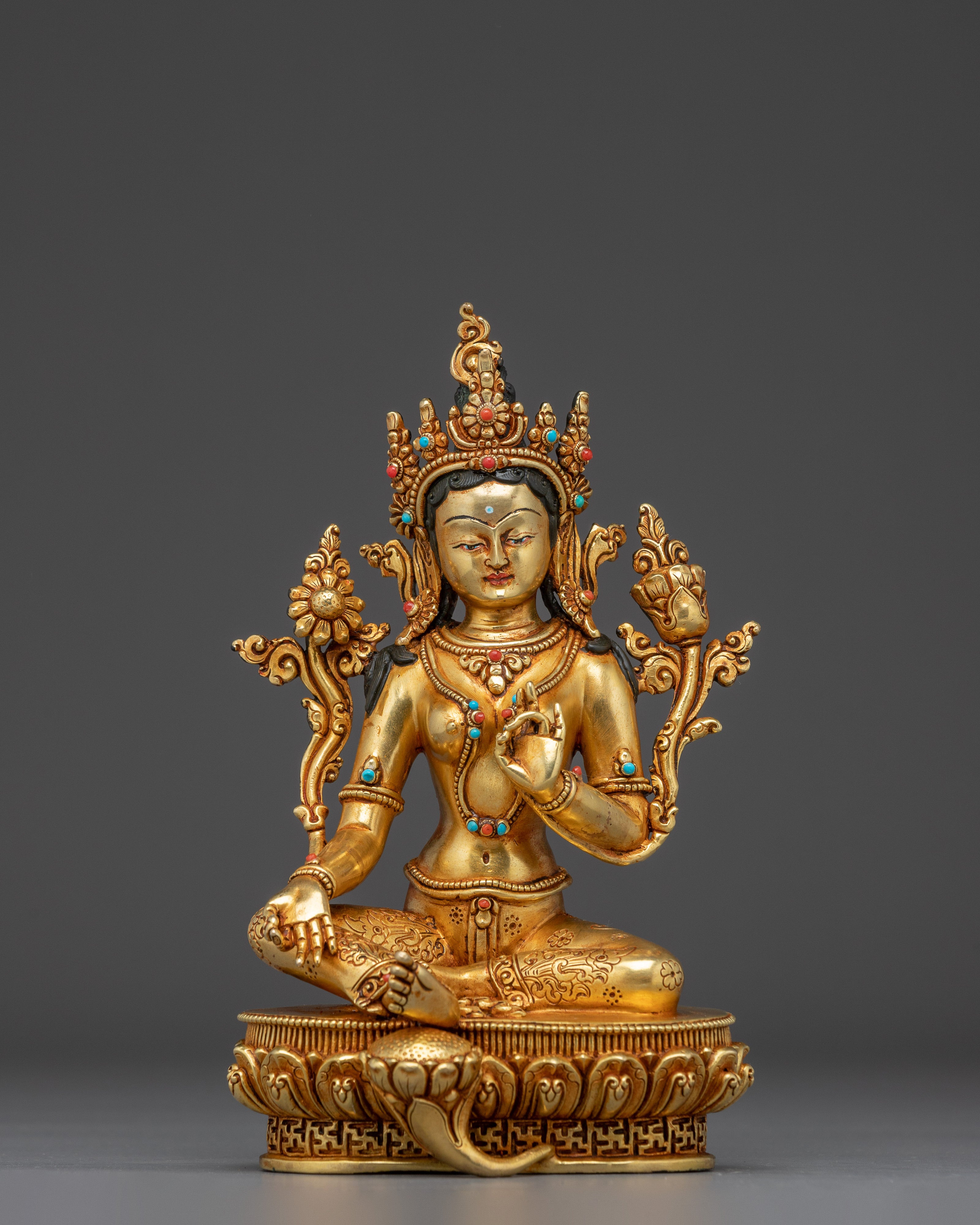 Green Tara Statue: Mother of Compassion and Liberation