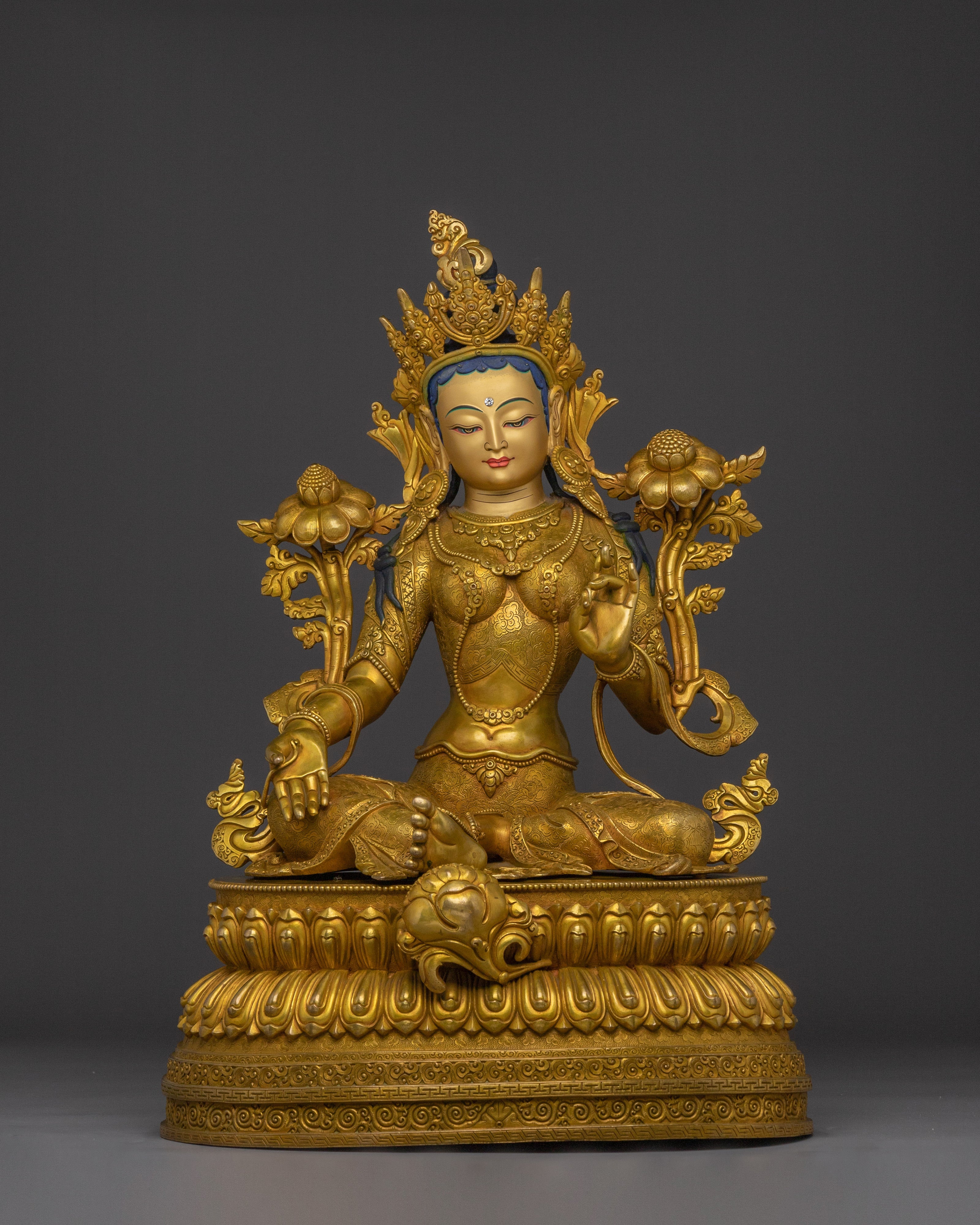 nepalese-artwork-of-green-tara