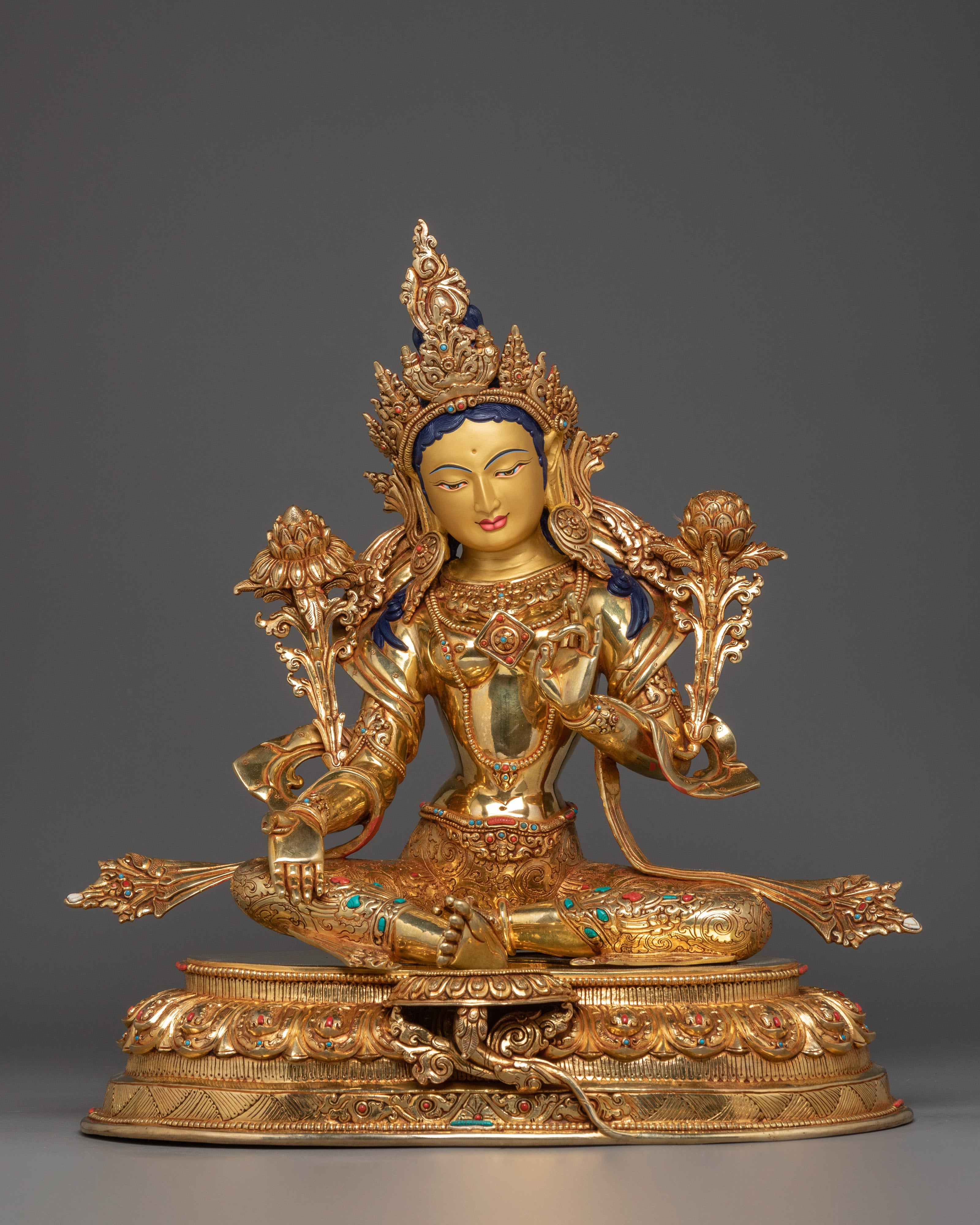 enlightened-green-tara-statue