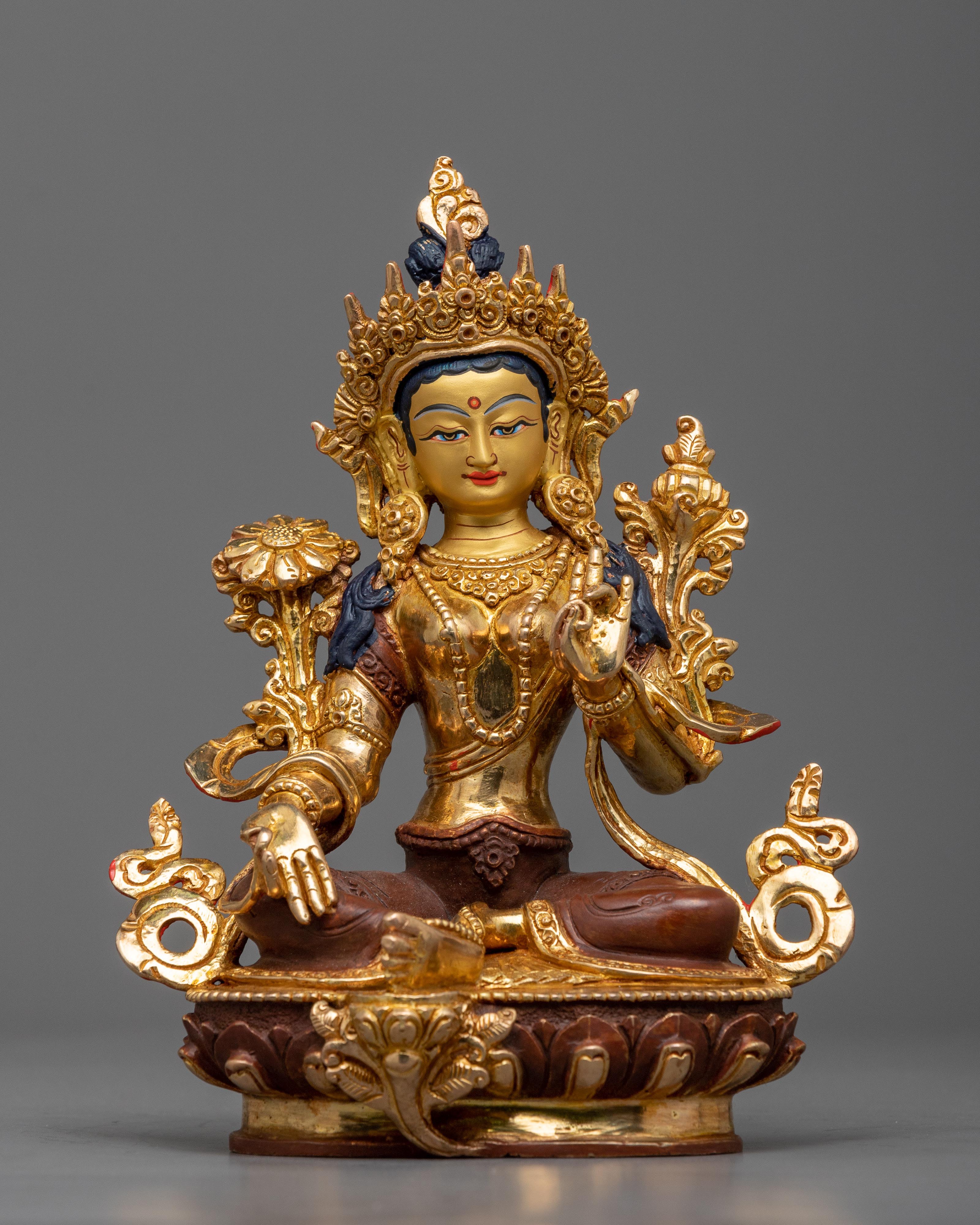 spiritual-green-tara-copper sculpture