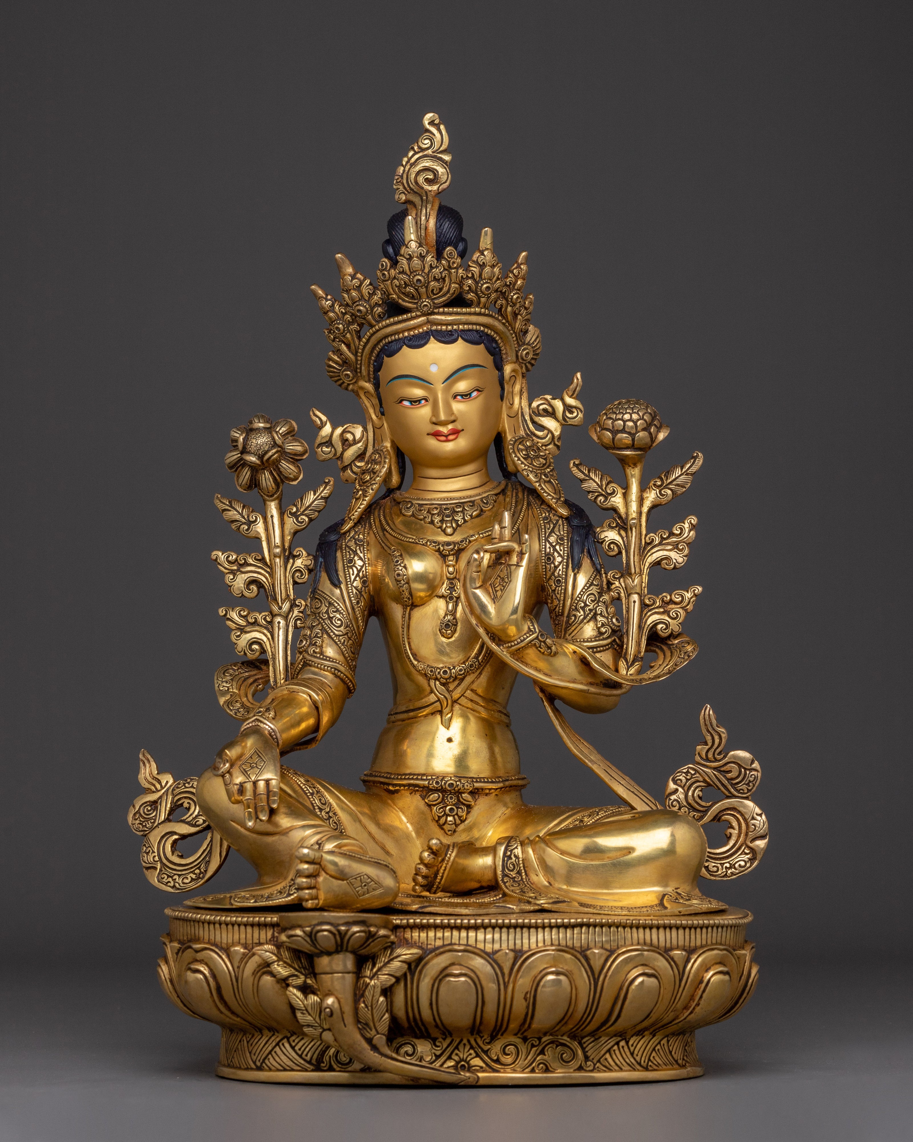 compassionate-deity-green-tara-sculpture