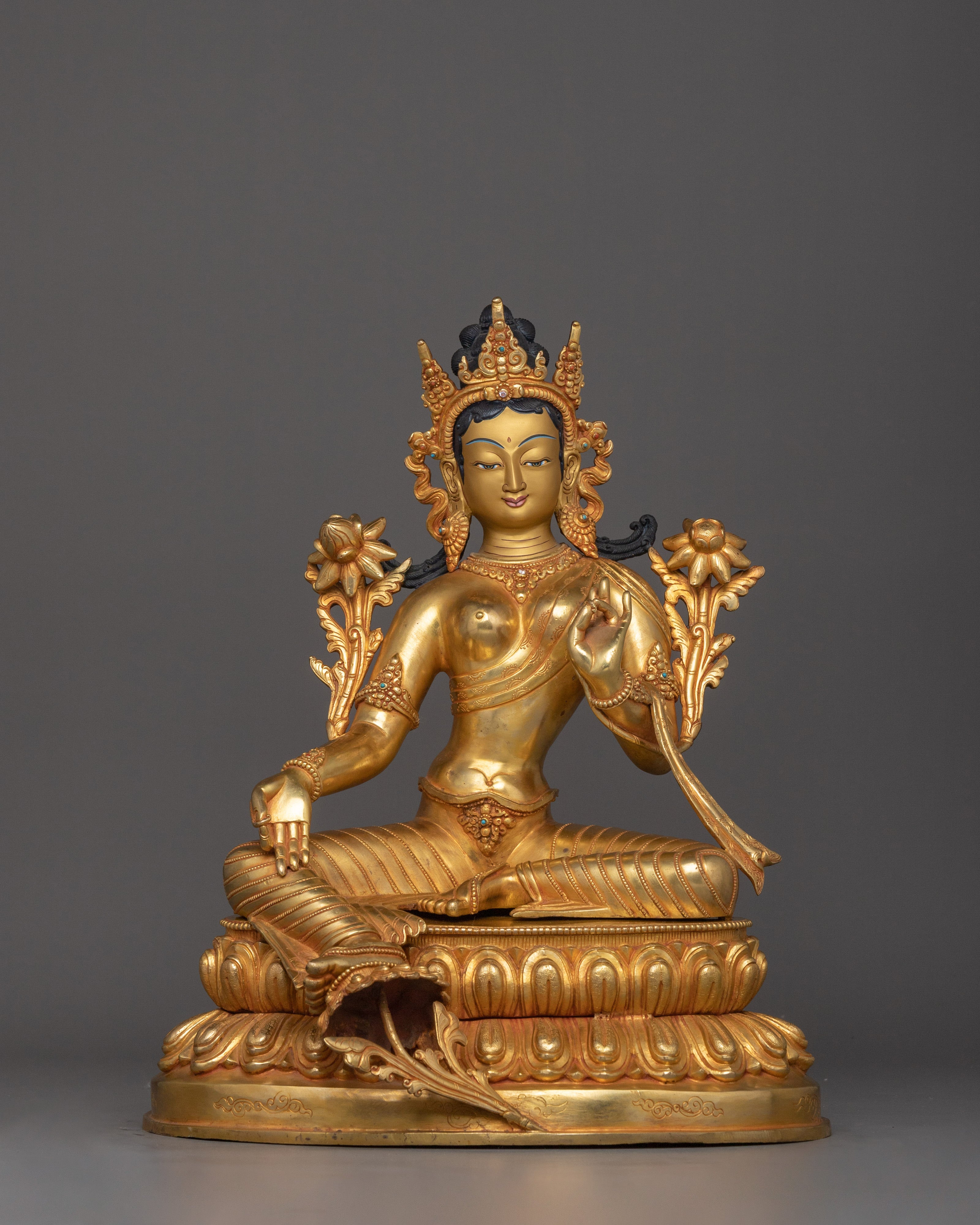 golden-statue-of-shyama-tara