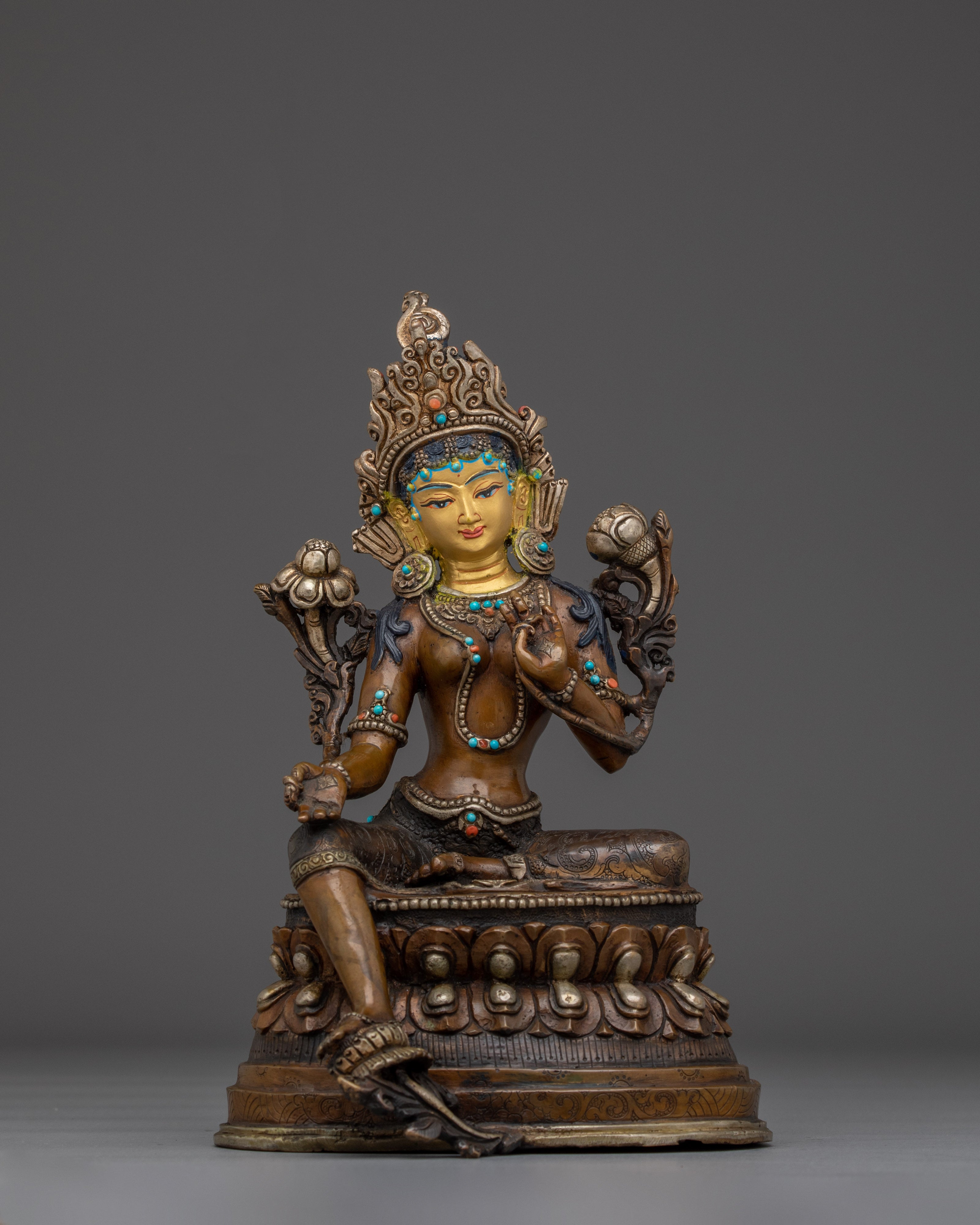 Compassionate Goddess Shyama Tara Statue