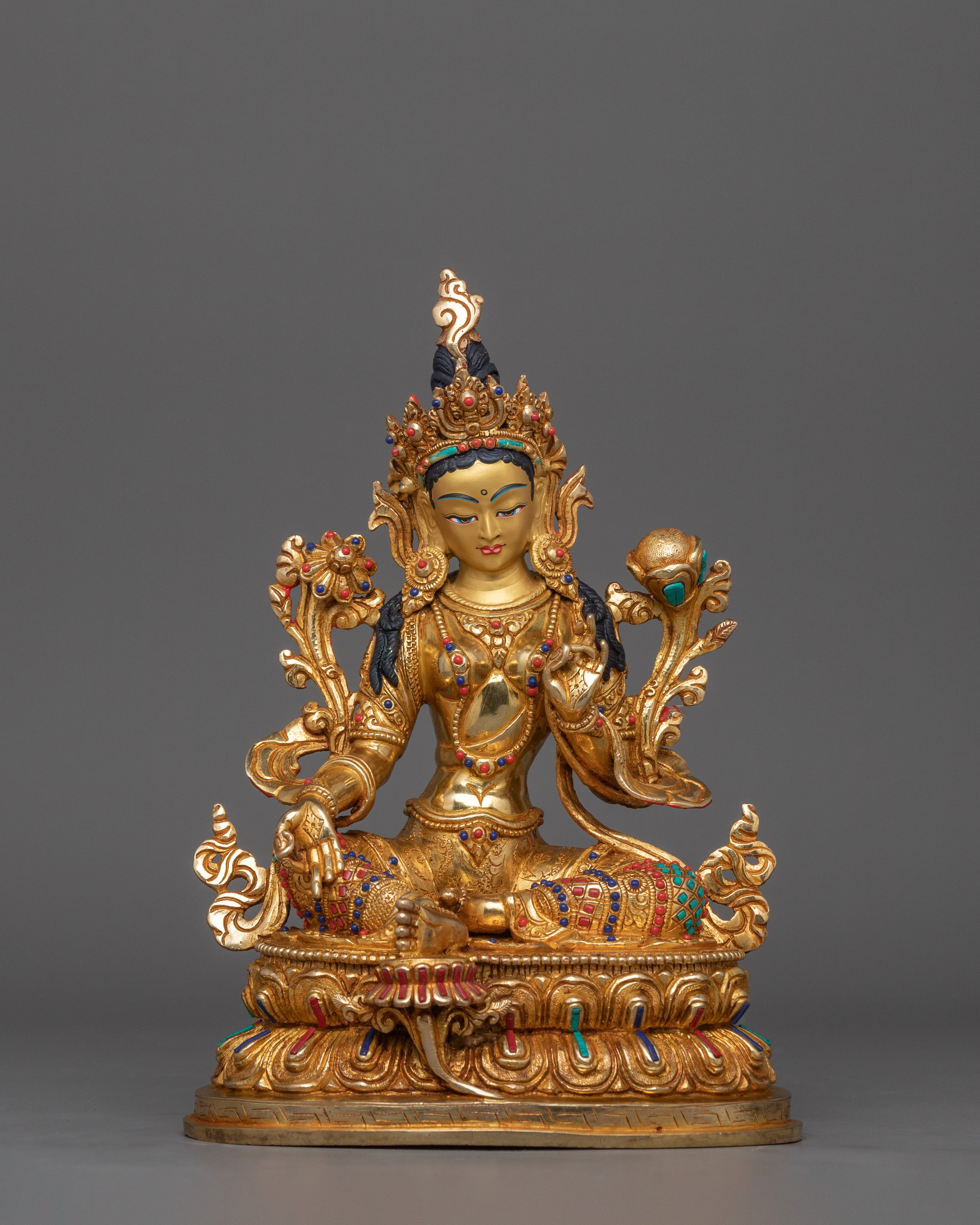 handcrafted-statue-of-enlightened-compassion-green-tara