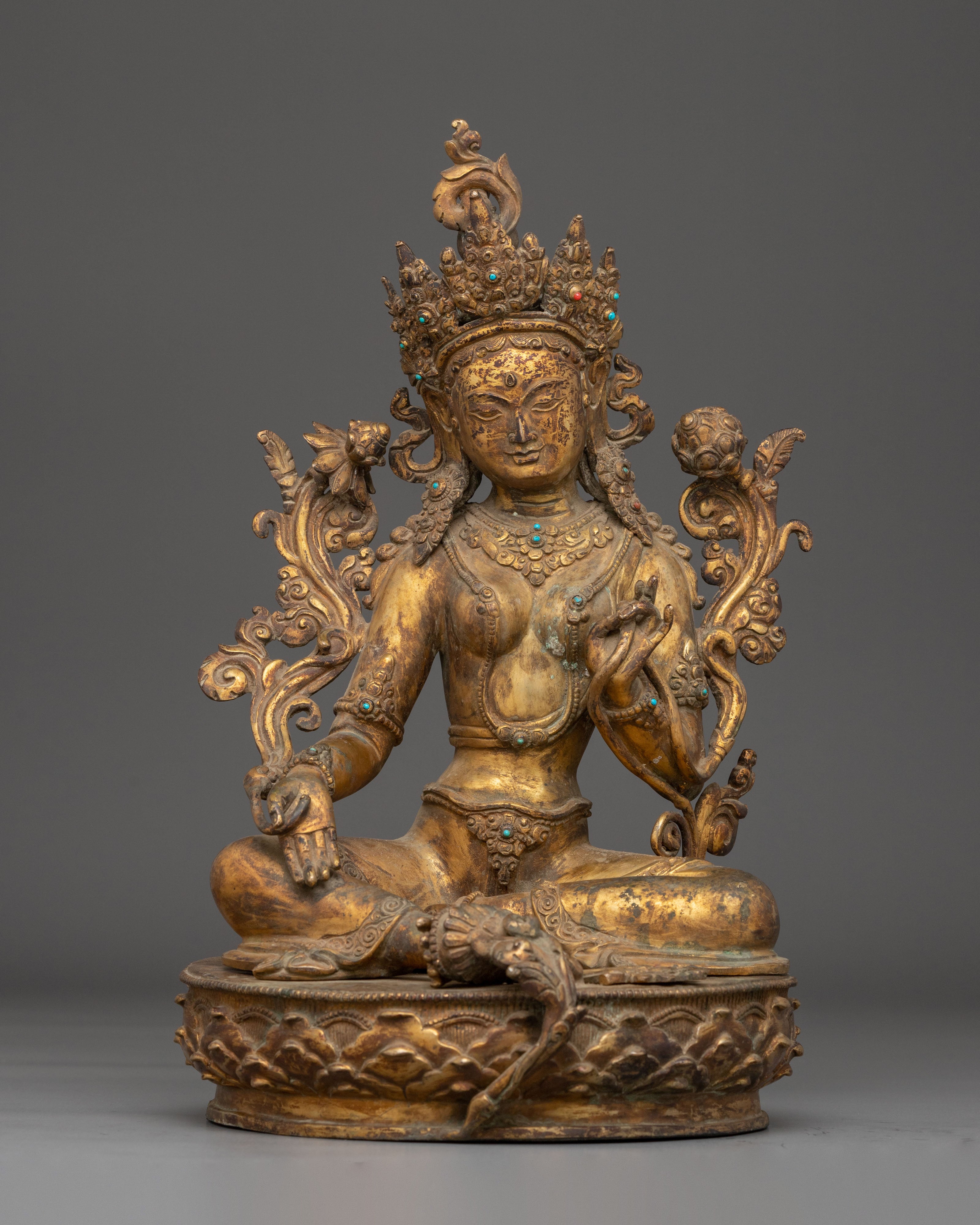 Statue of Green Tara: Swift Liberator