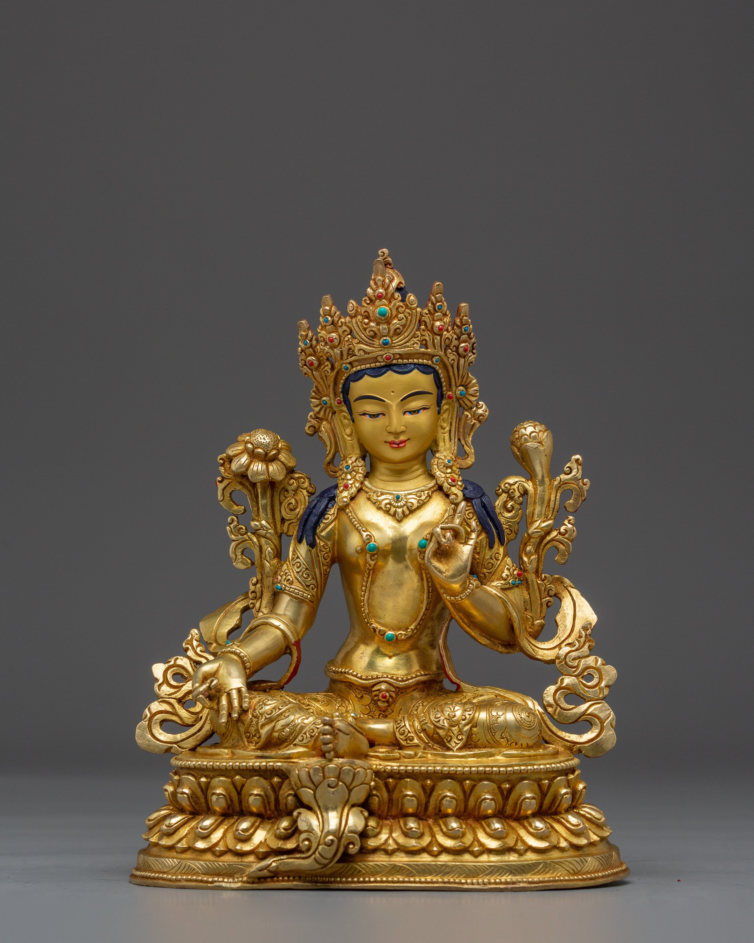 Compassionate Peaceful Green Tara Statue