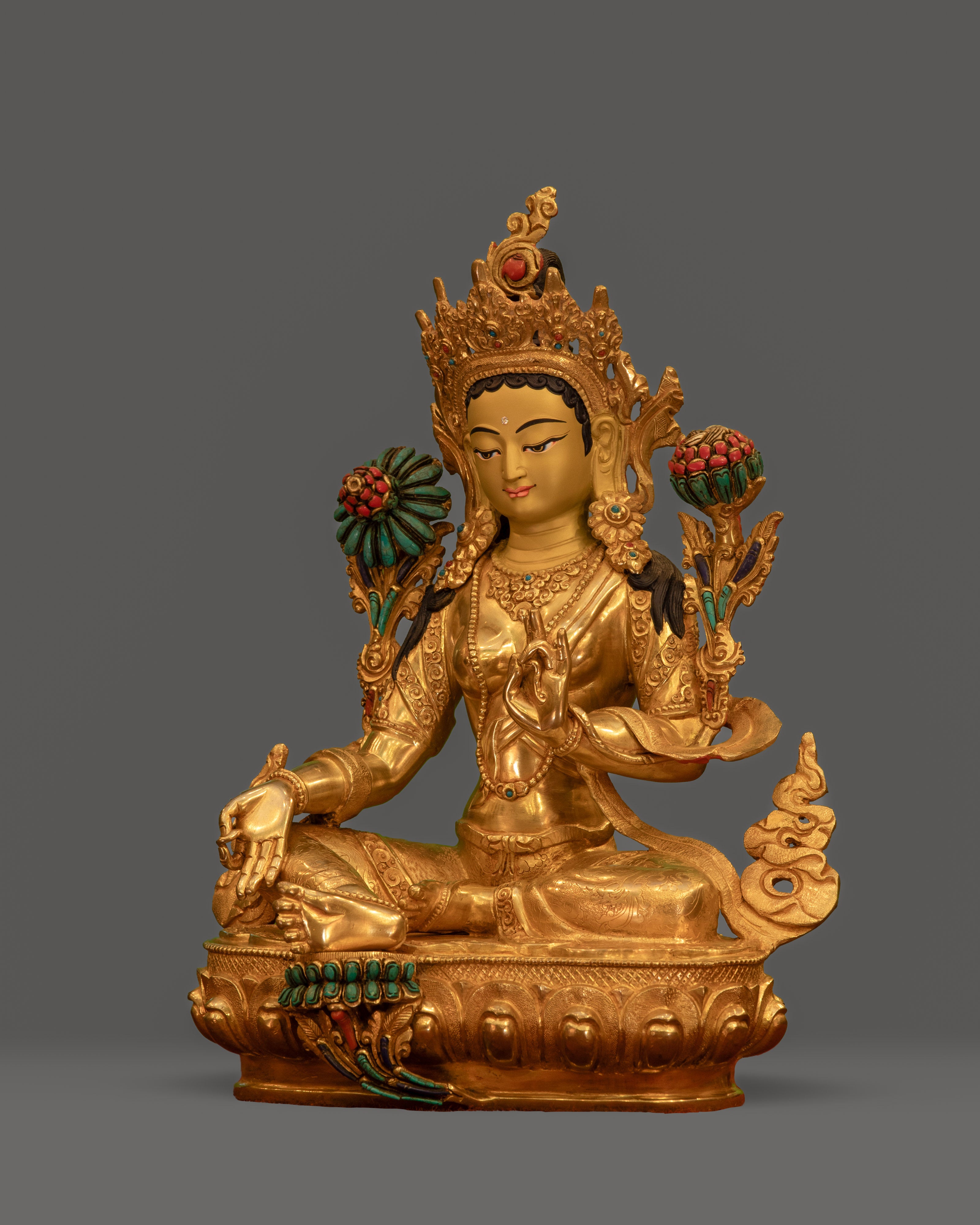 Divine Feminine Artwork Green Tara | The Mother of Liberation in Buddhist Art