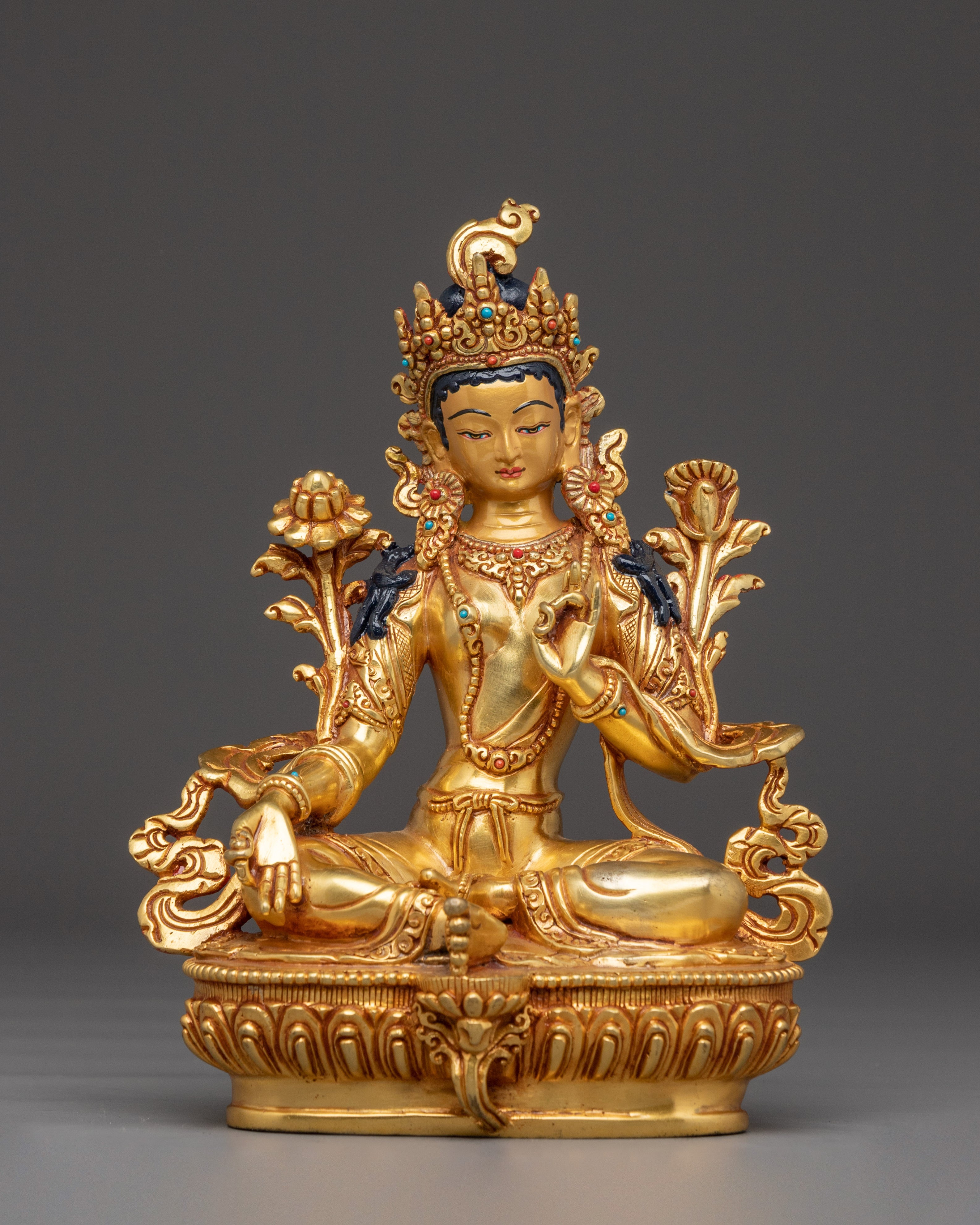 himalayan-green-tara-statue