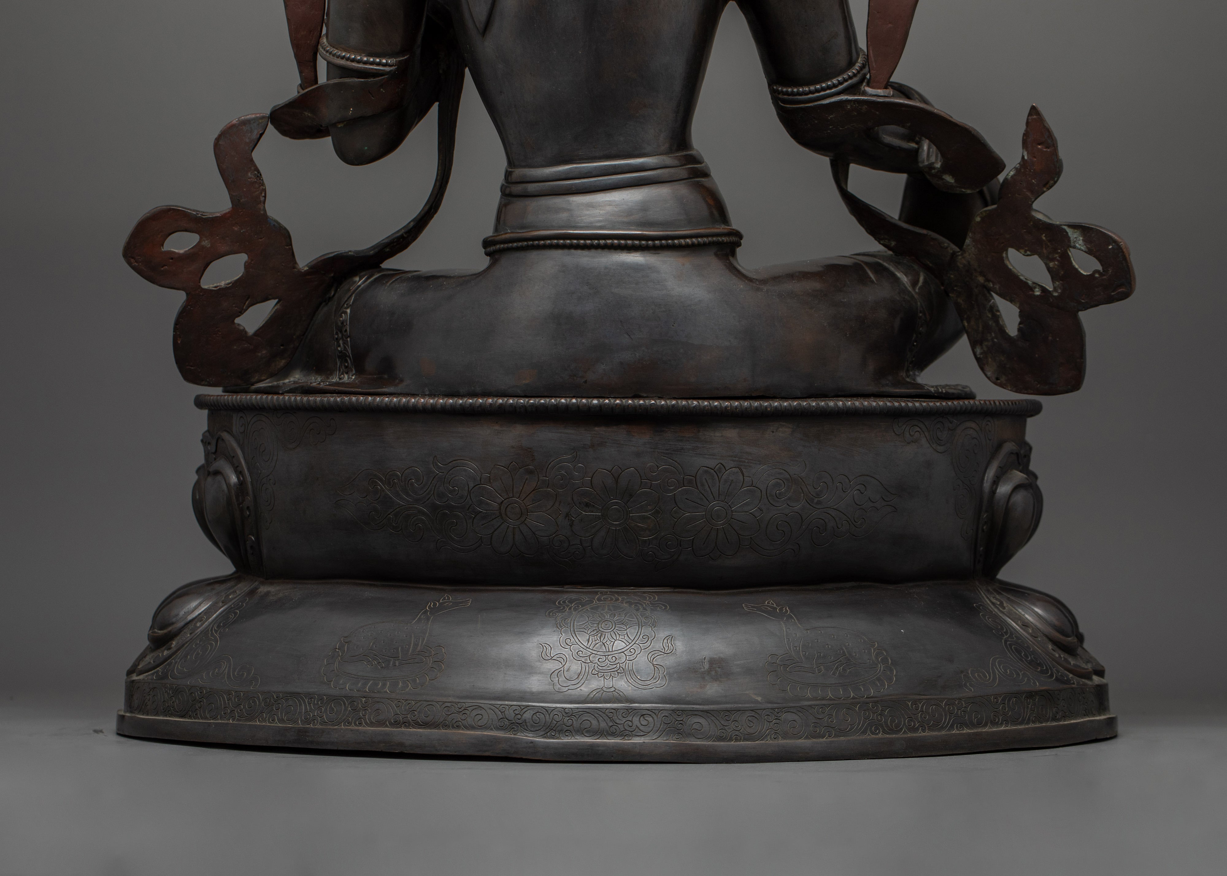 Longevity Deity Green Tara Compassion Goddess | Tibetan Healing Statue