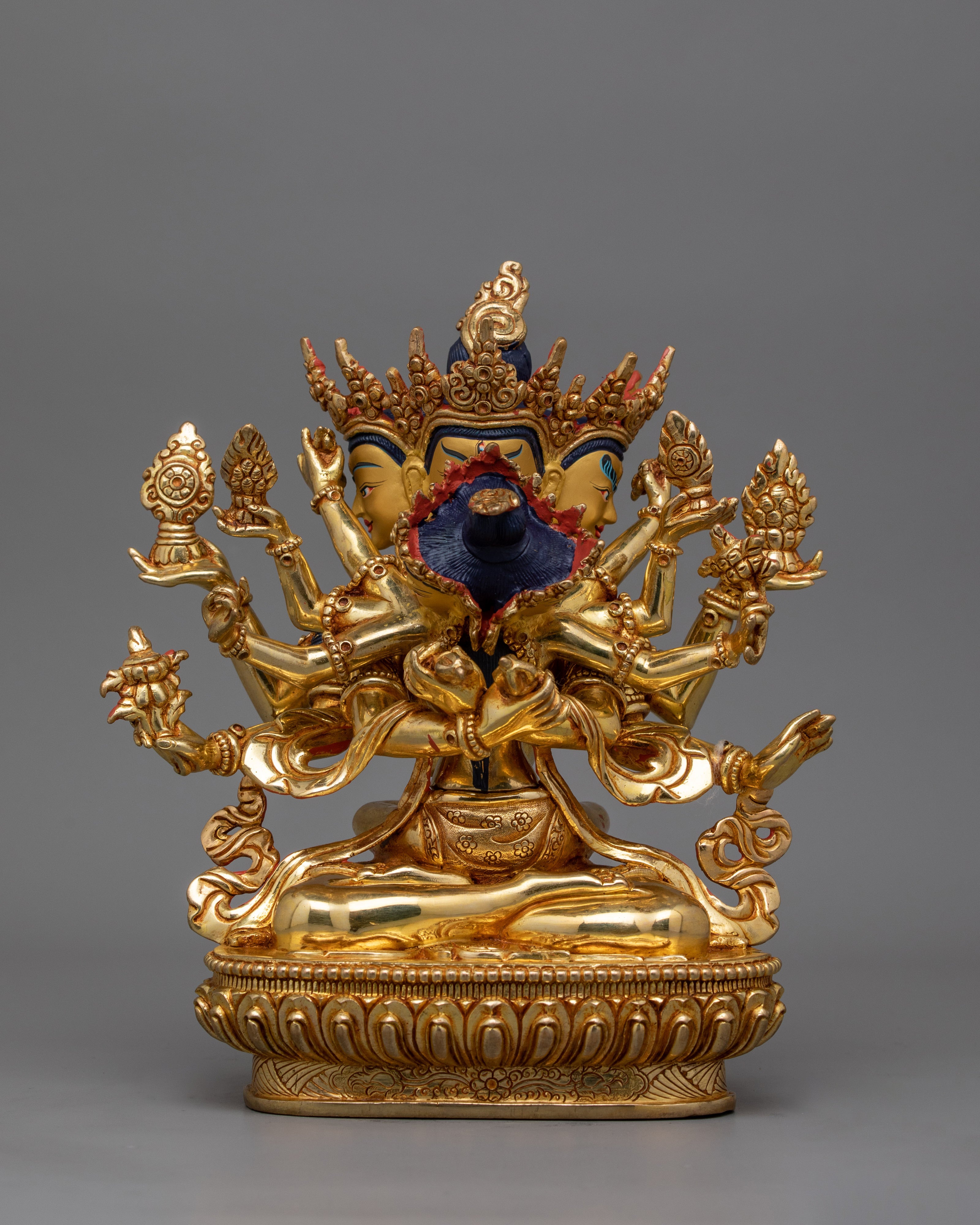 Bodhisattva Deity Guhyasamaja With his Consort Statue