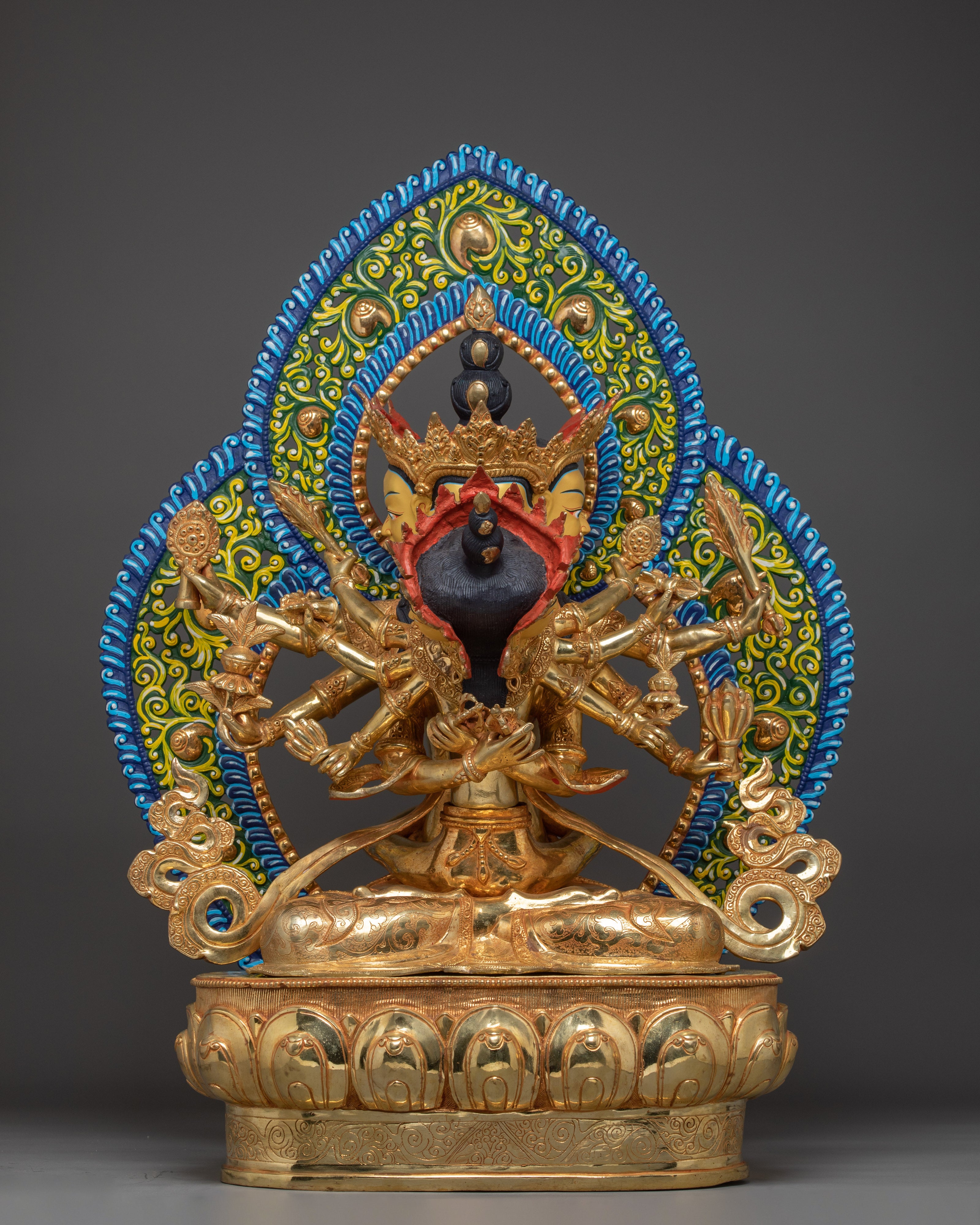 Handcrafted Guhyasamaja Buddha Statue