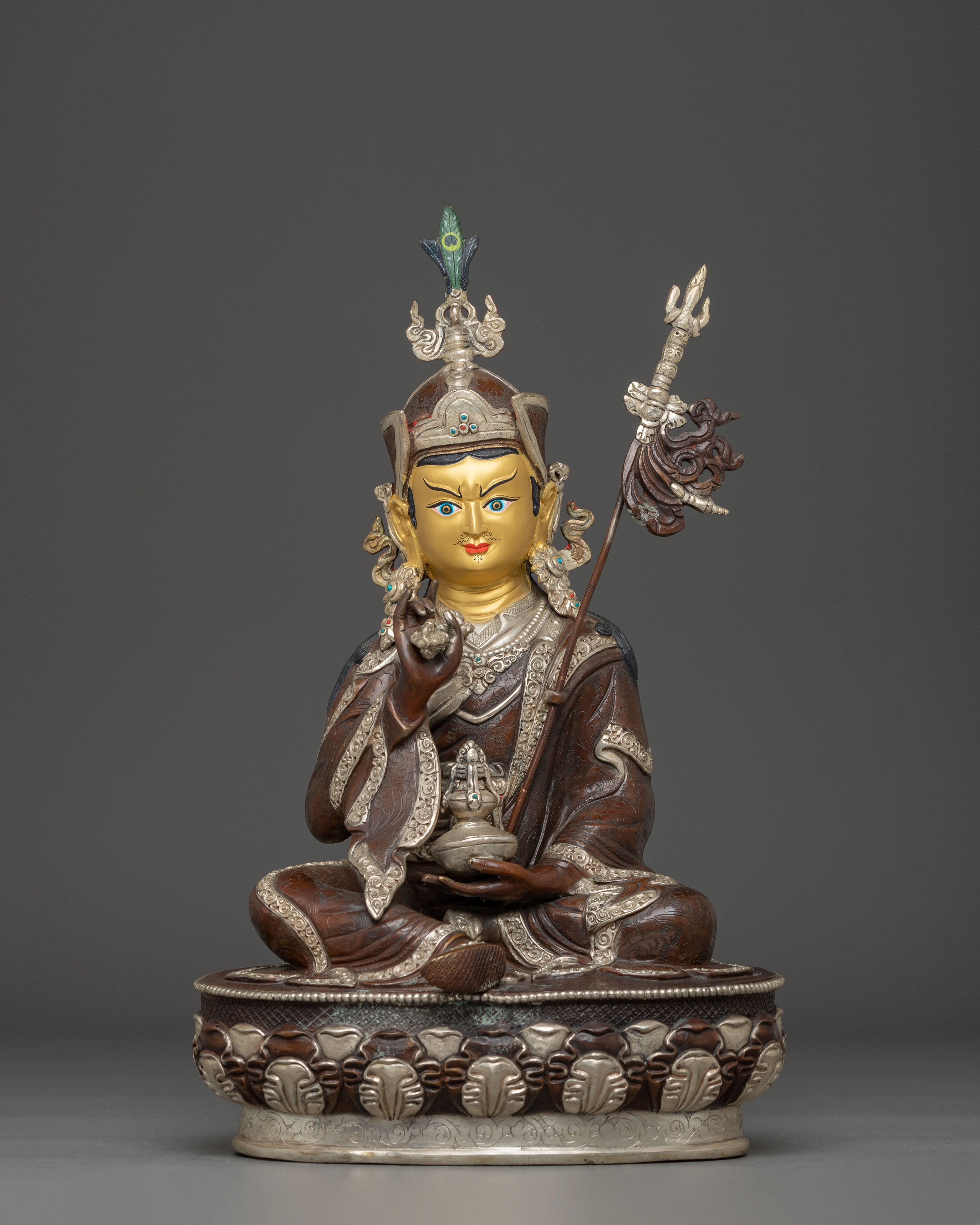 Copper Statue of Guru Tsyoke Dorje
