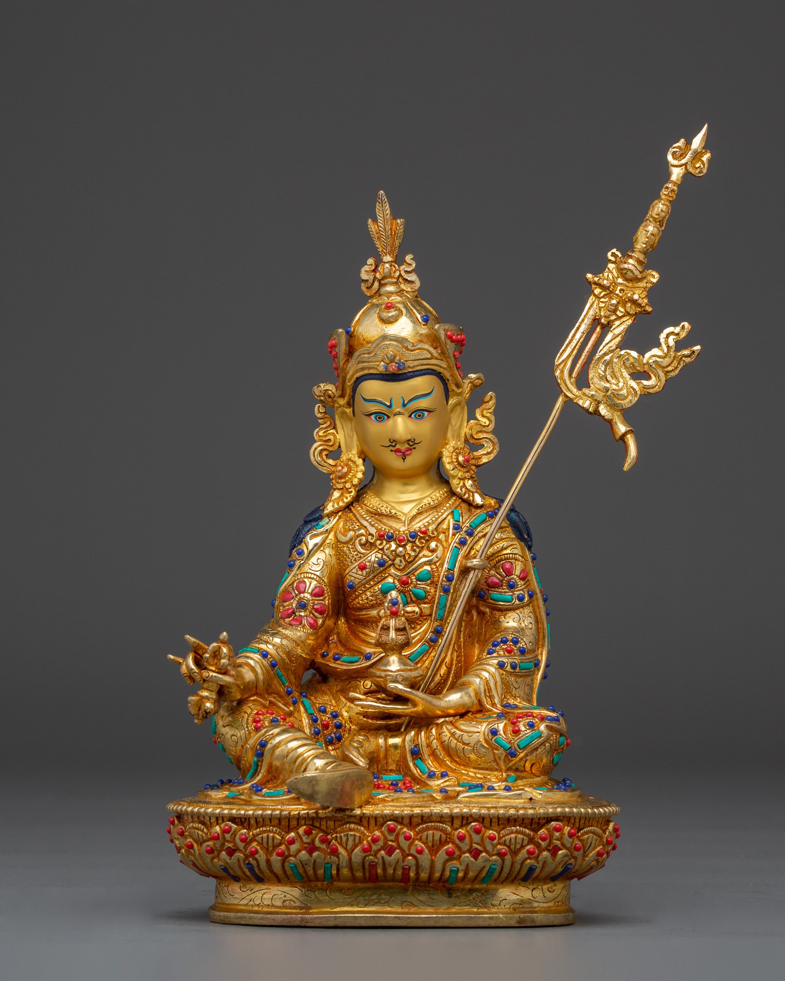 Spiritual Transformation Deity Golden Guru Rinpoche Art