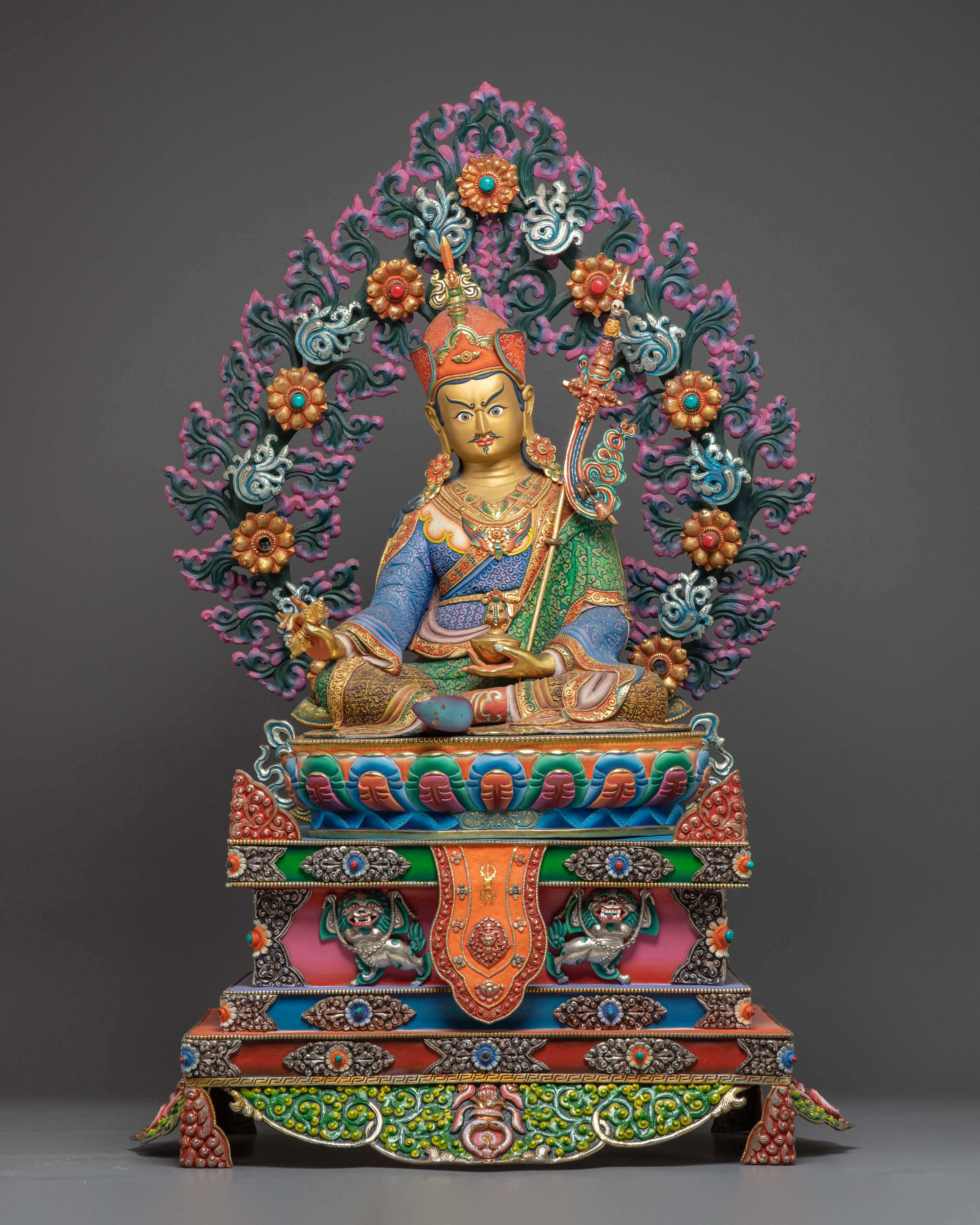 Guru Rinpoche on Throne