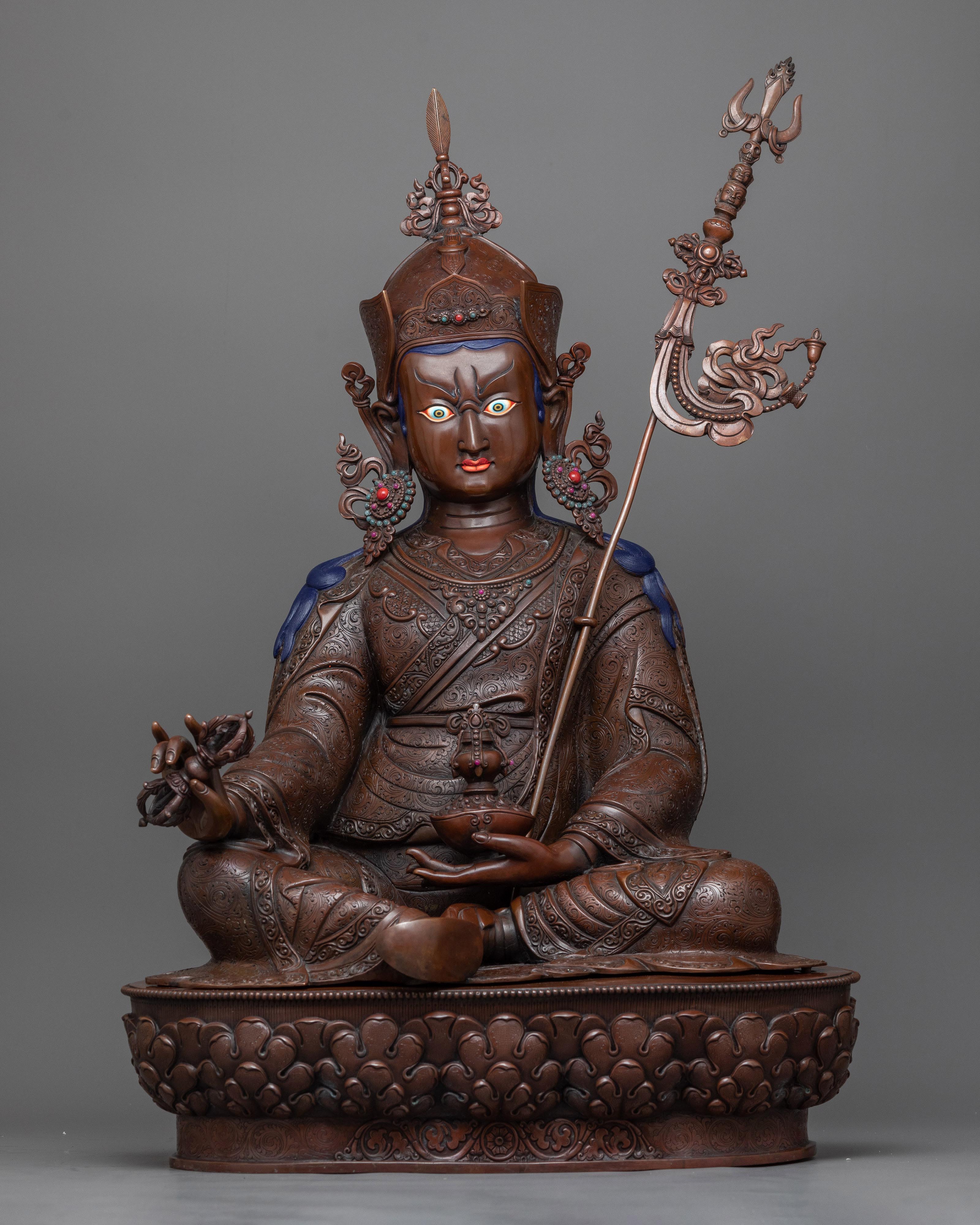 guru-rinpoche-copper sculpture