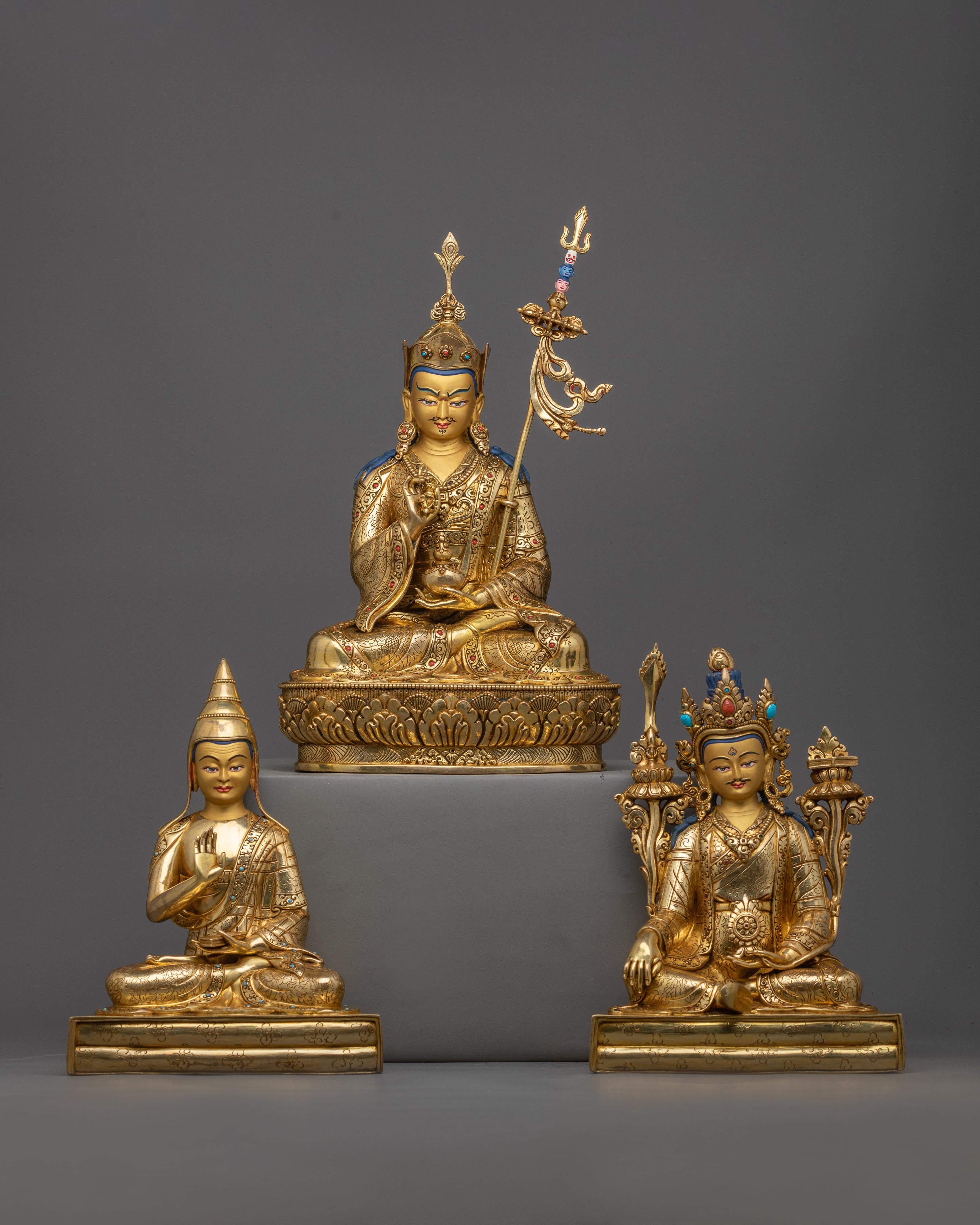 Guru Tsokyi Dorje with Trisong Detsen & Santaraksita | Sacred Alliance of Masters