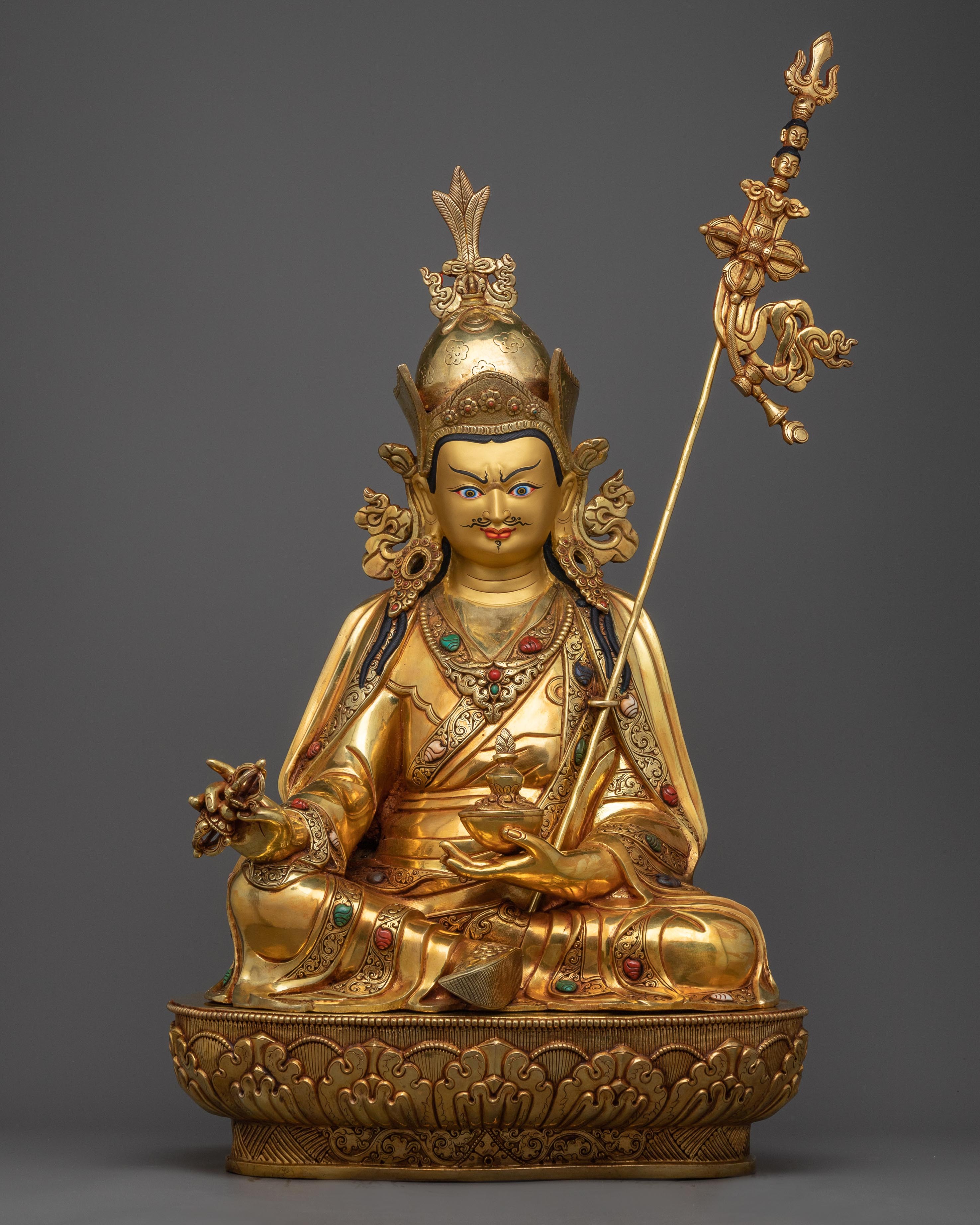 statue for padmasambhava meditation center
