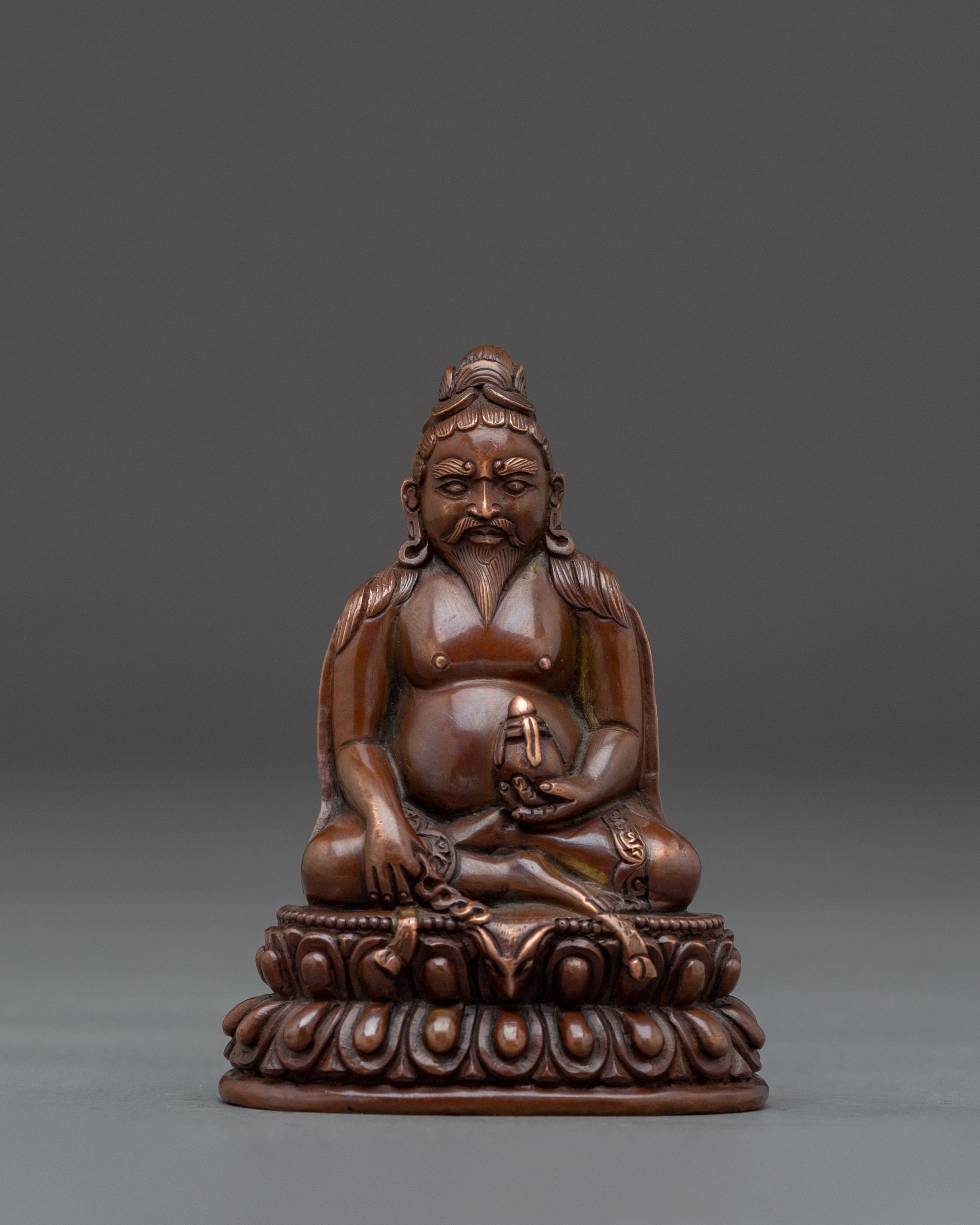 Oxidized Copper Thangtong Gyalpo Statue