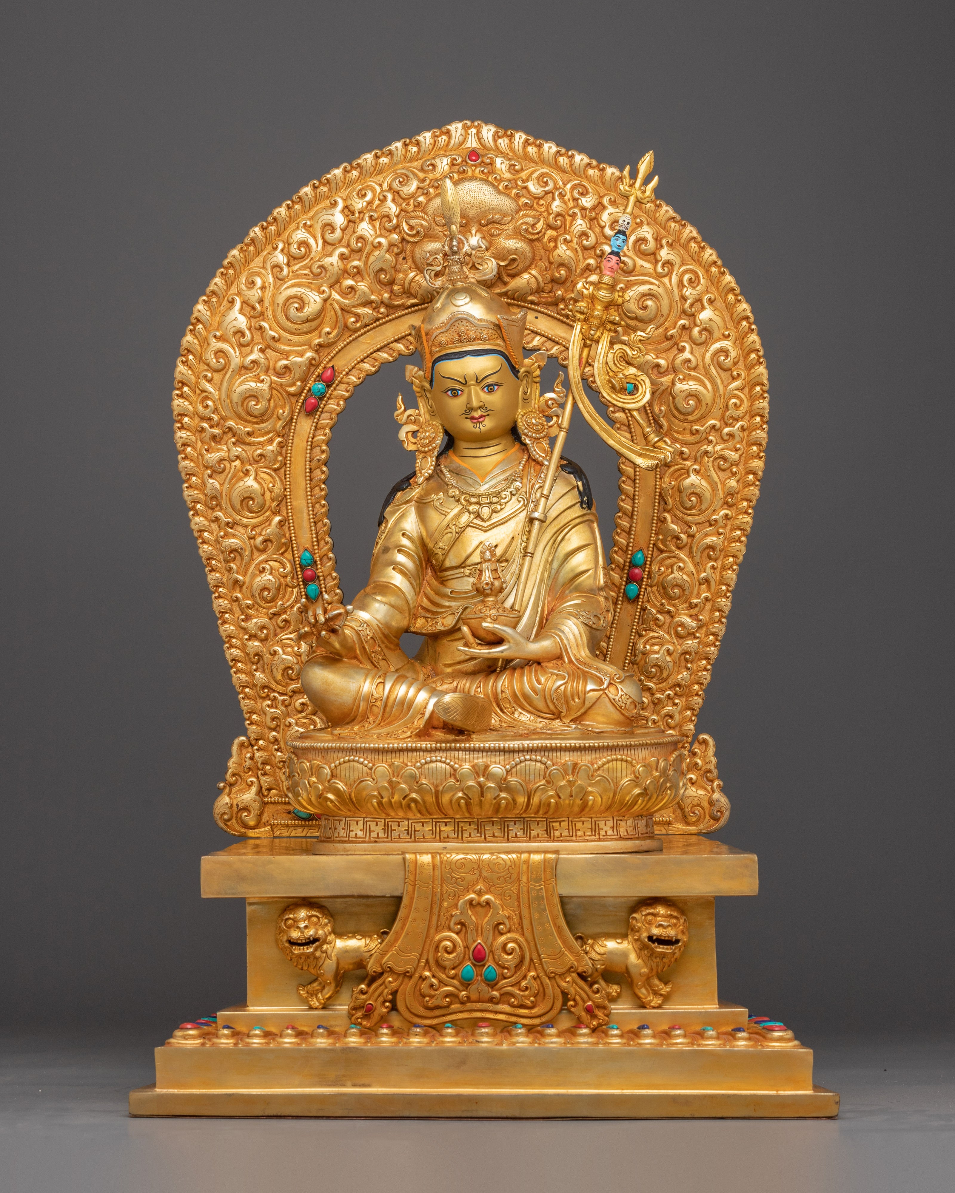 Lord Padmasambhava Sculpture: Tibetan Guru
