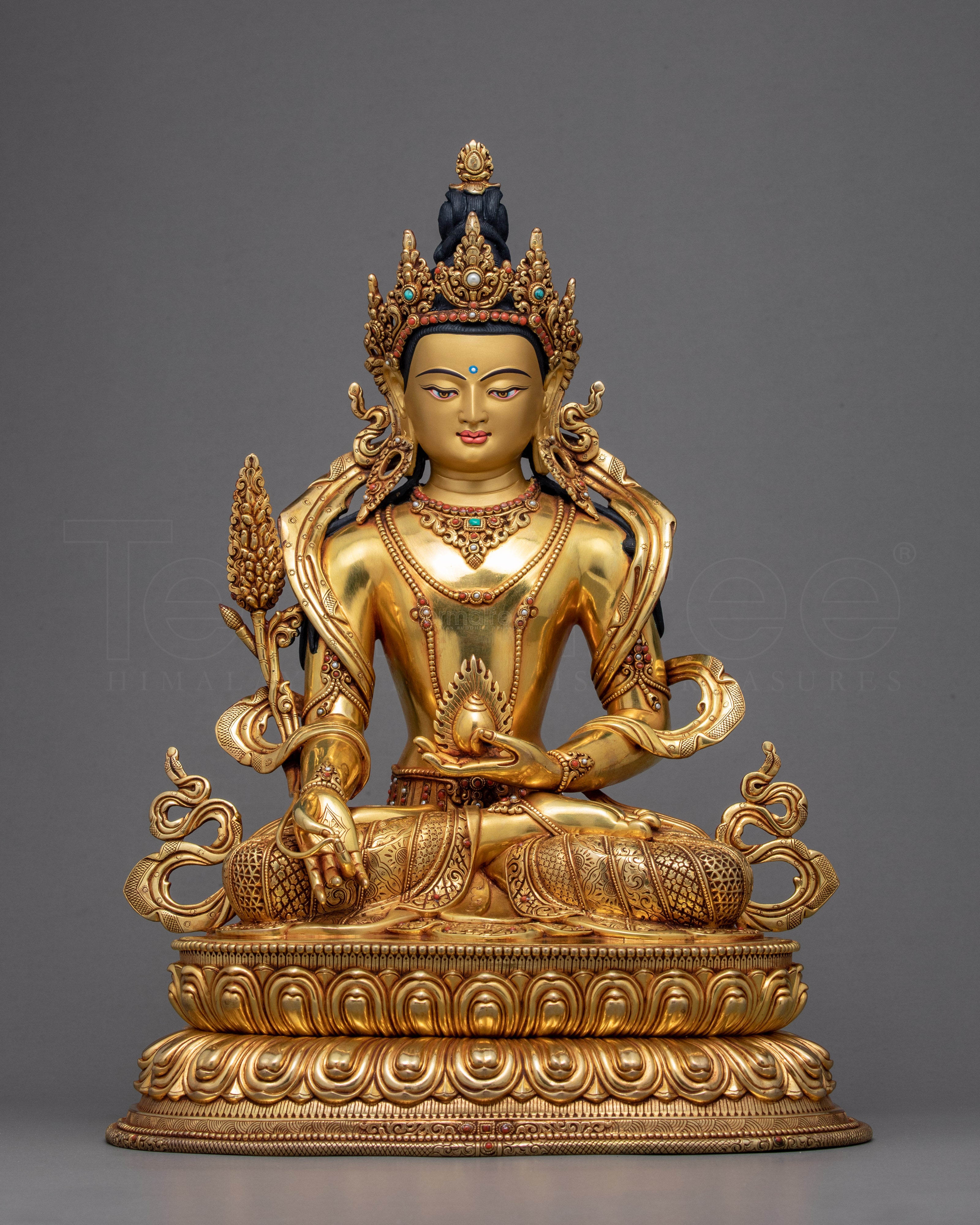 Ksitigarbha Statue | Tibetan Bodhisattva Sculpture