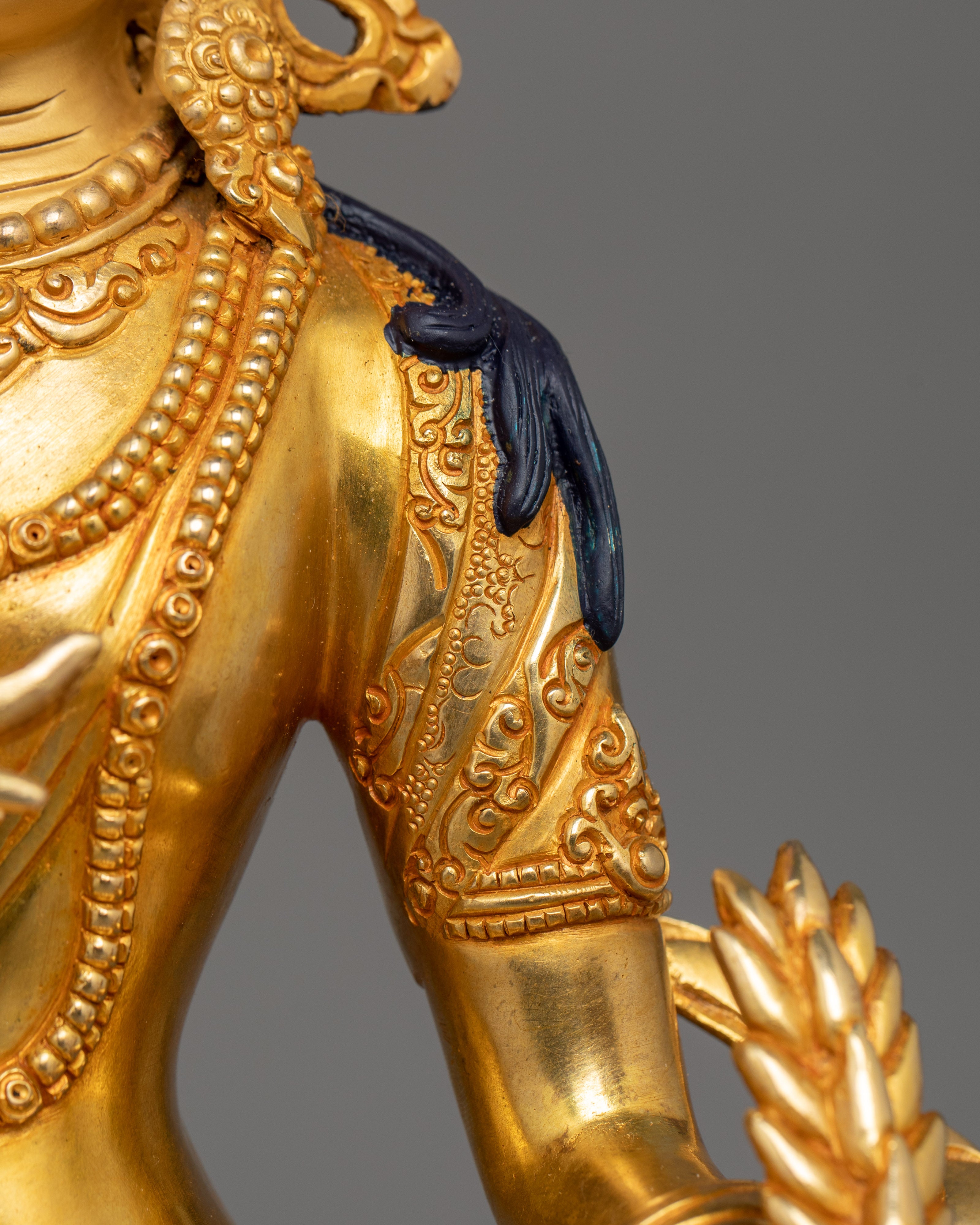 Handcrafted Kshitigarbha Statue | Tibetan Himalayan Buddhist Deity Sculpture