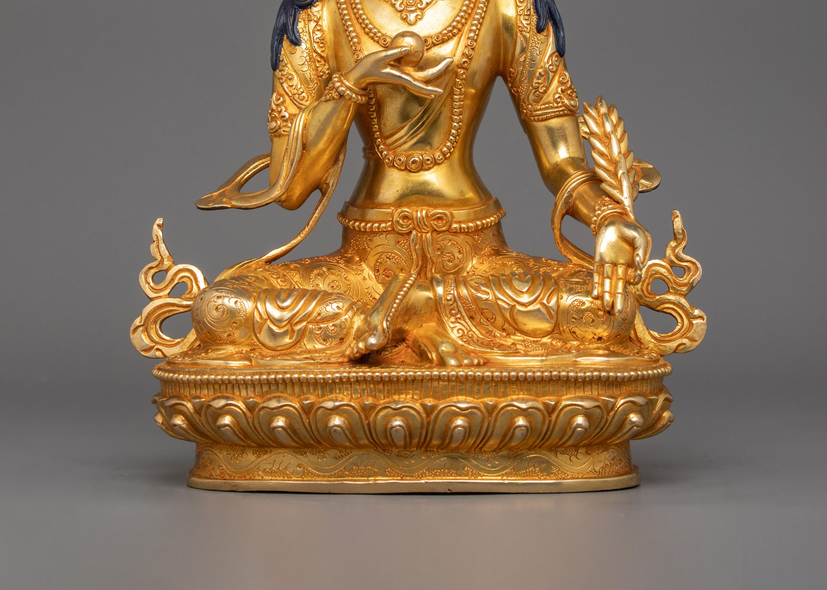 Handcrafted Kshitigarbha Statue | Tibetan Himalayan Buddhist Deity Sculpture