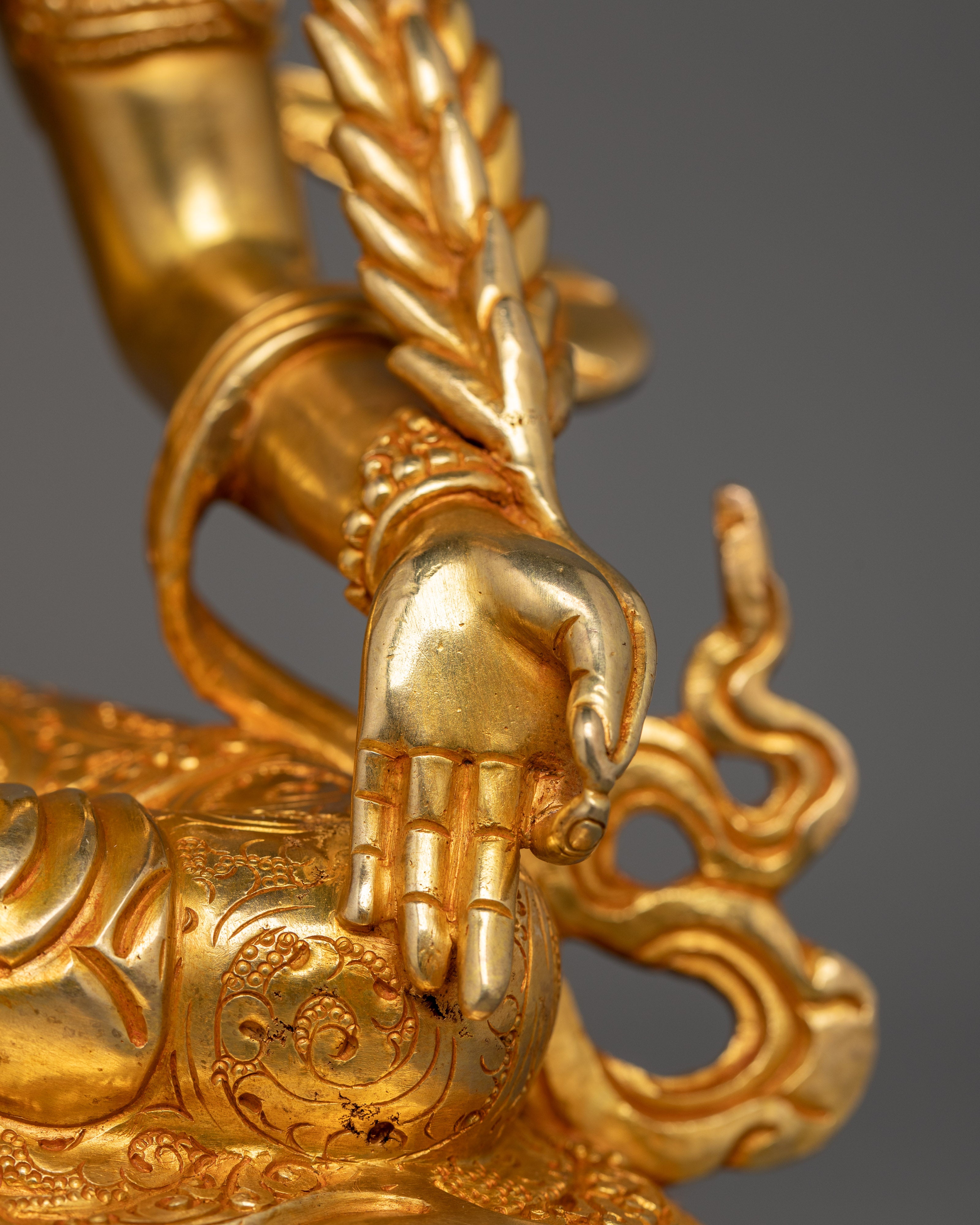 Handcrafted Kshitigarbha Statue | Tibetan Himalayan Buddhist Deity Sculpture