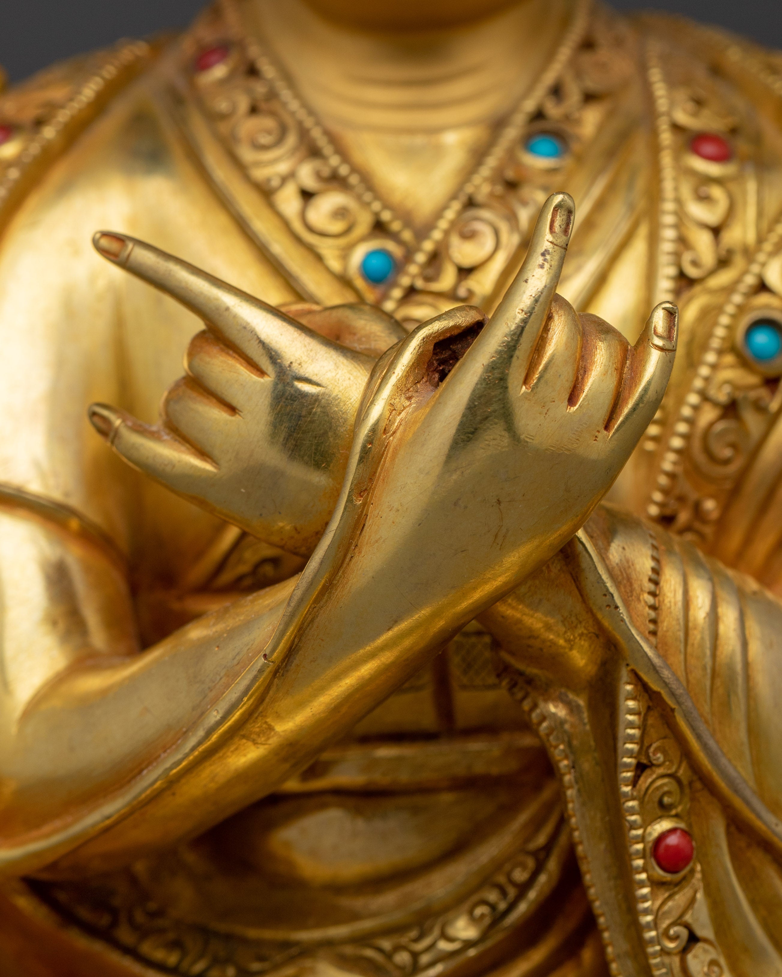 Golden Karmapa Handmade Statue | Spiritual Heads of the Karma Kagyu School