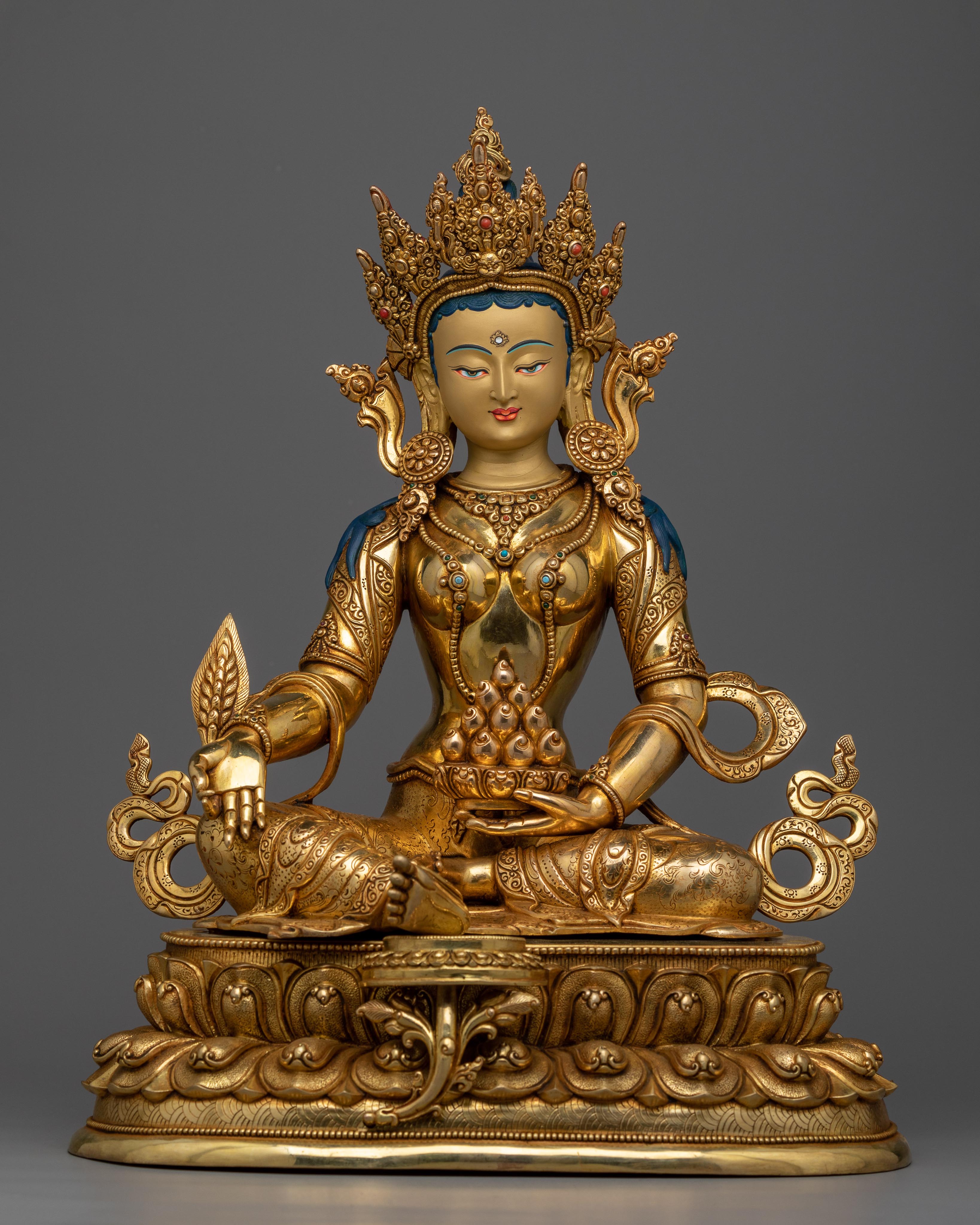 ksitigarbha-gold-gilded-statue